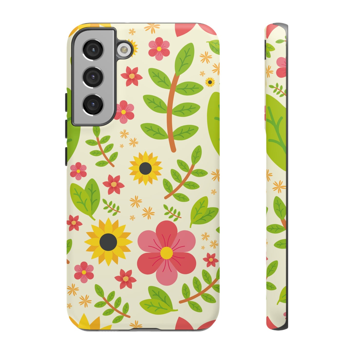 Botanical Flowers Phone Case | iPhone 15 Plus/ Pro, 14, 13, 12| Google Pixel 7, Pro, 5| Samsung Galaxy S23 All Major Phone Models