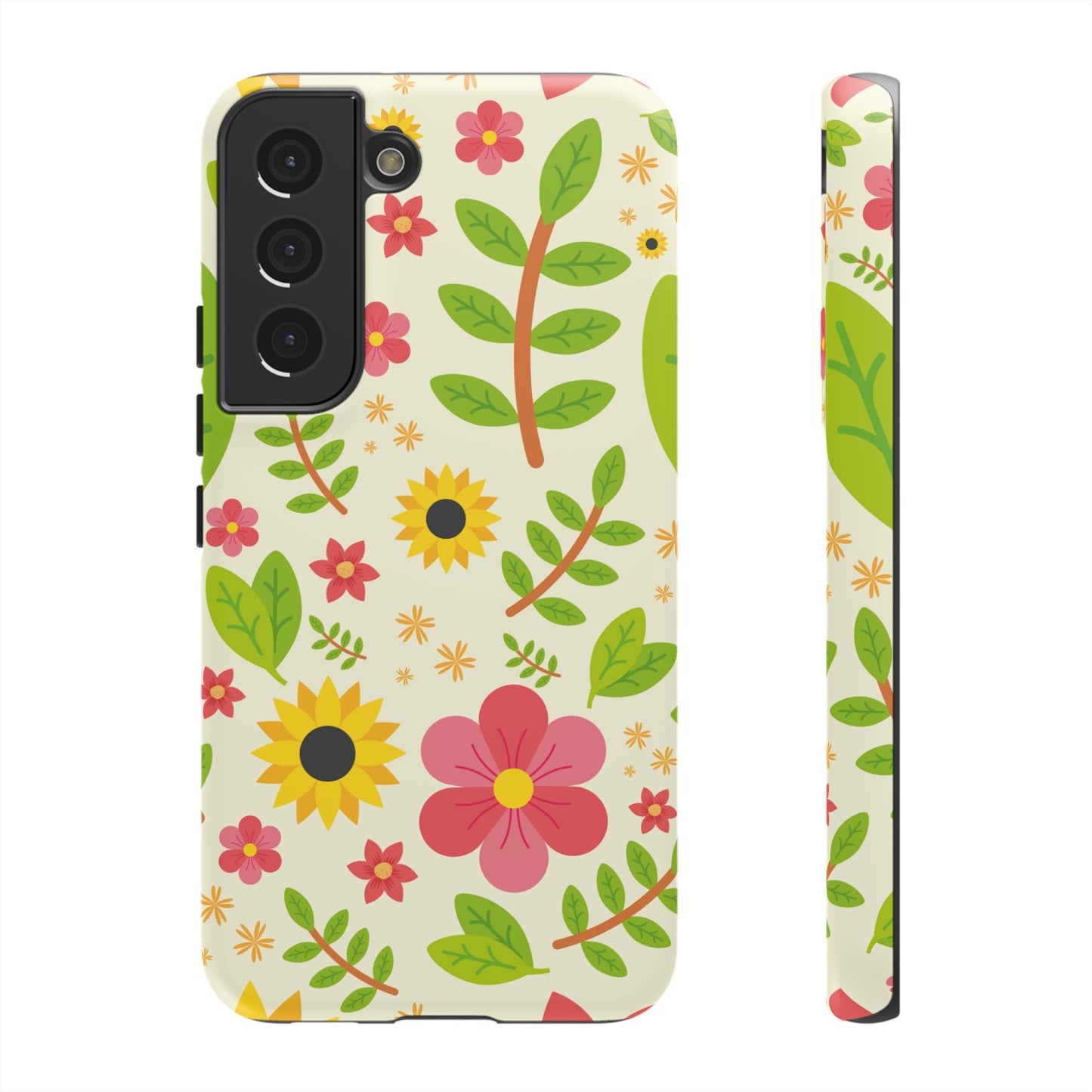 Botanical Flowers Phone Case | iPhone 15 Plus/ Pro, 14, 13, 12| Google Pixel 7, Pro, 5| Samsung Galaxy S23 All Major Phone Models