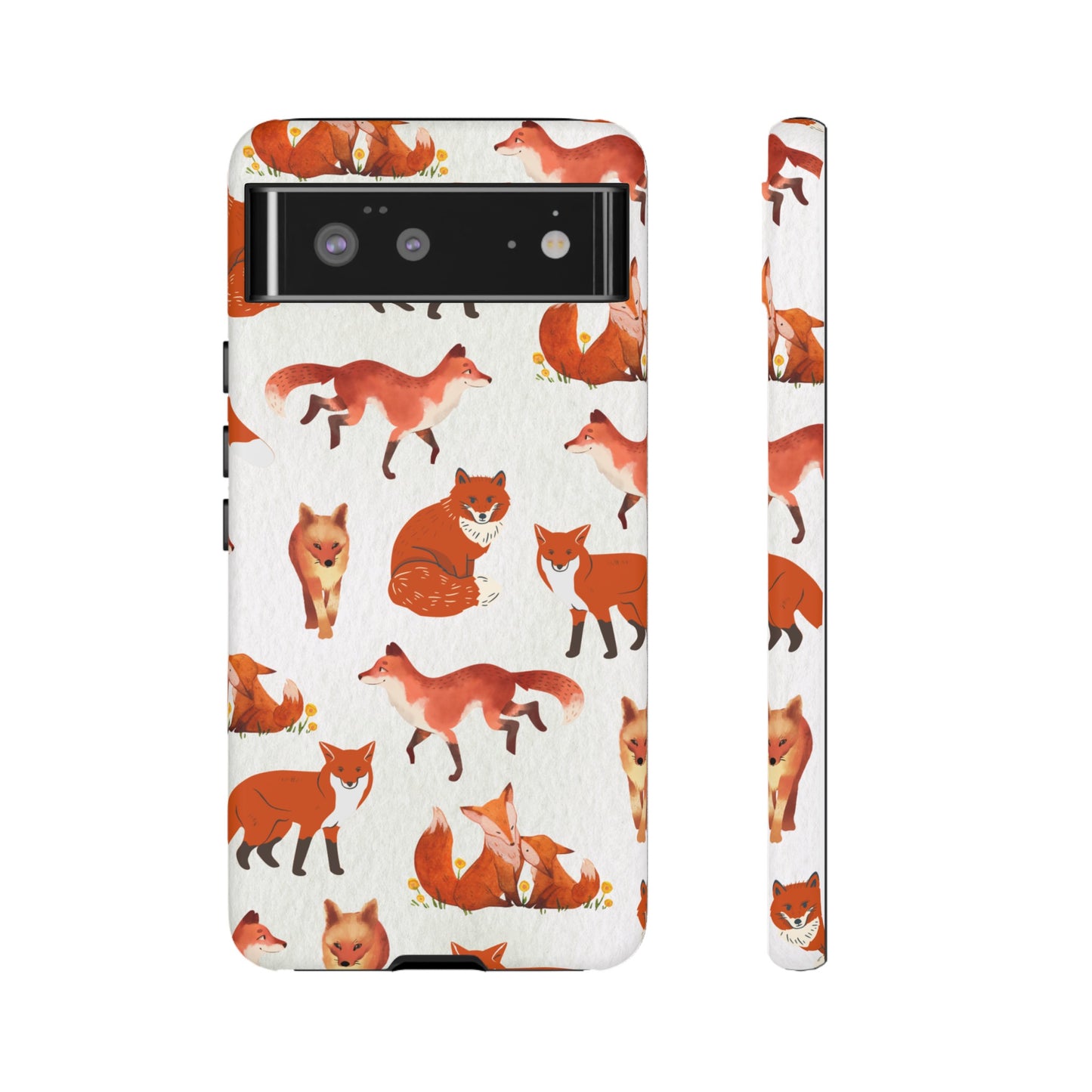 Foxes Wallpaper Phone Case | iPhone 15 Plus/ Pro, 14, 13, 12| Google Pixel 7, Pro, 5| Samsung Galaxy S23 All Major Phone Models