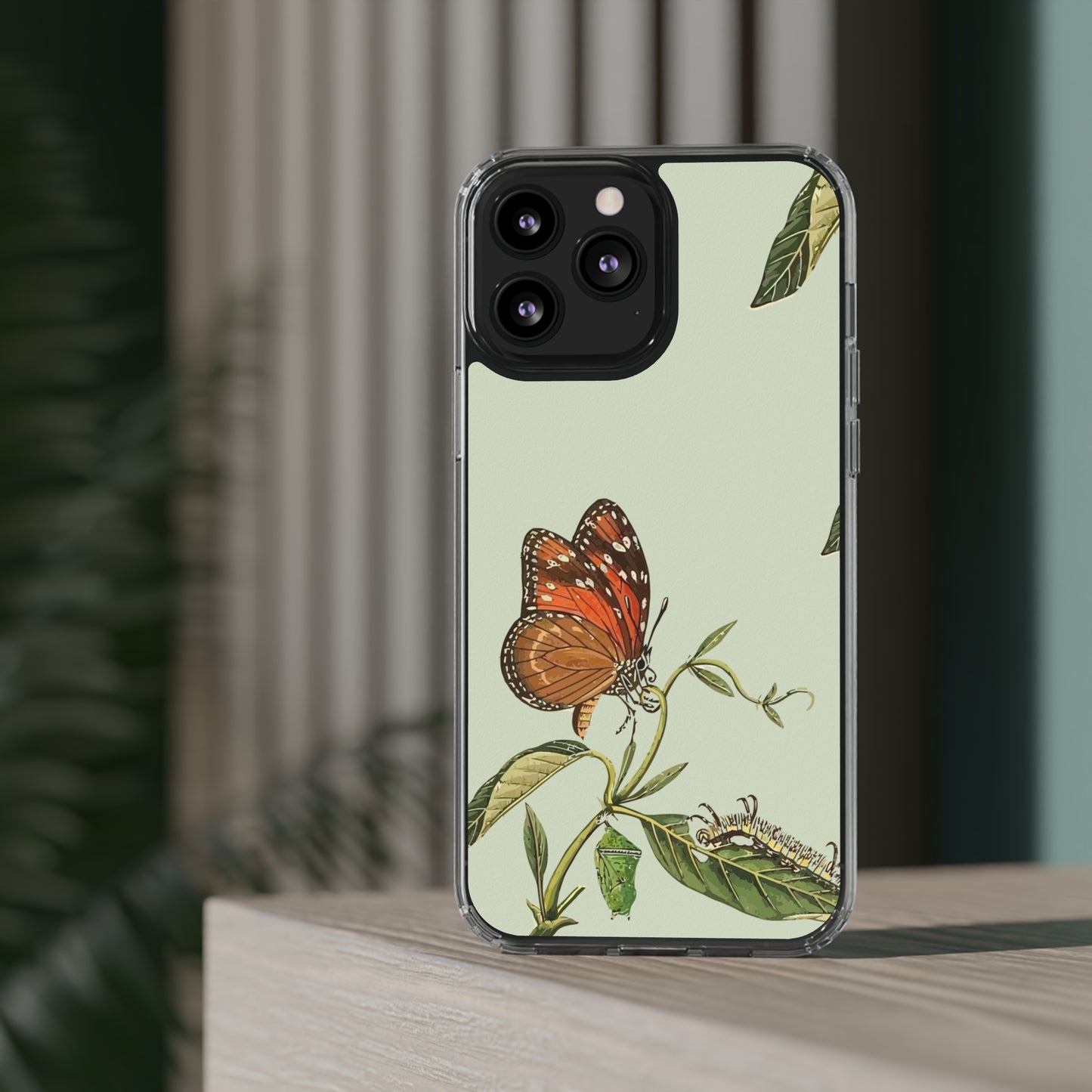 Orange Butterfly Wallpaper Phone Case | iPhone 15 Plus/ Pro, 14, 13, 12| Google Pixel 7, Pro, 5| Samsung Galaxy S23 All Major Phone Models