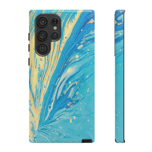 Fan of Yellow & Blue Paint Phone Case | iPhone 15 Plus/ Pro, 14, 13, 12| Google Pixel 7, Pro, 5| Samsung Galaxy S23 All Major Phone Models