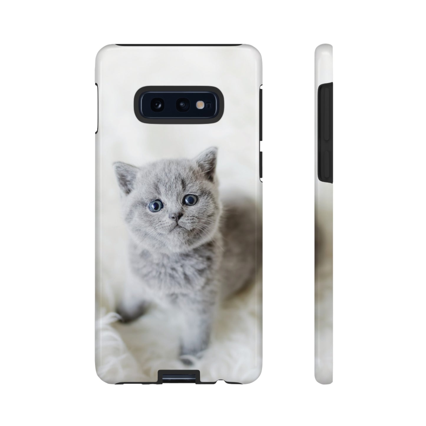 Grey Kitten Wallpaper Phone Case | iPhone 15 Plus/ Pro, 14, 13, 12| Google Pixel 7, Pro, 5| Samsung Galaxy S23 All Major Phone Models