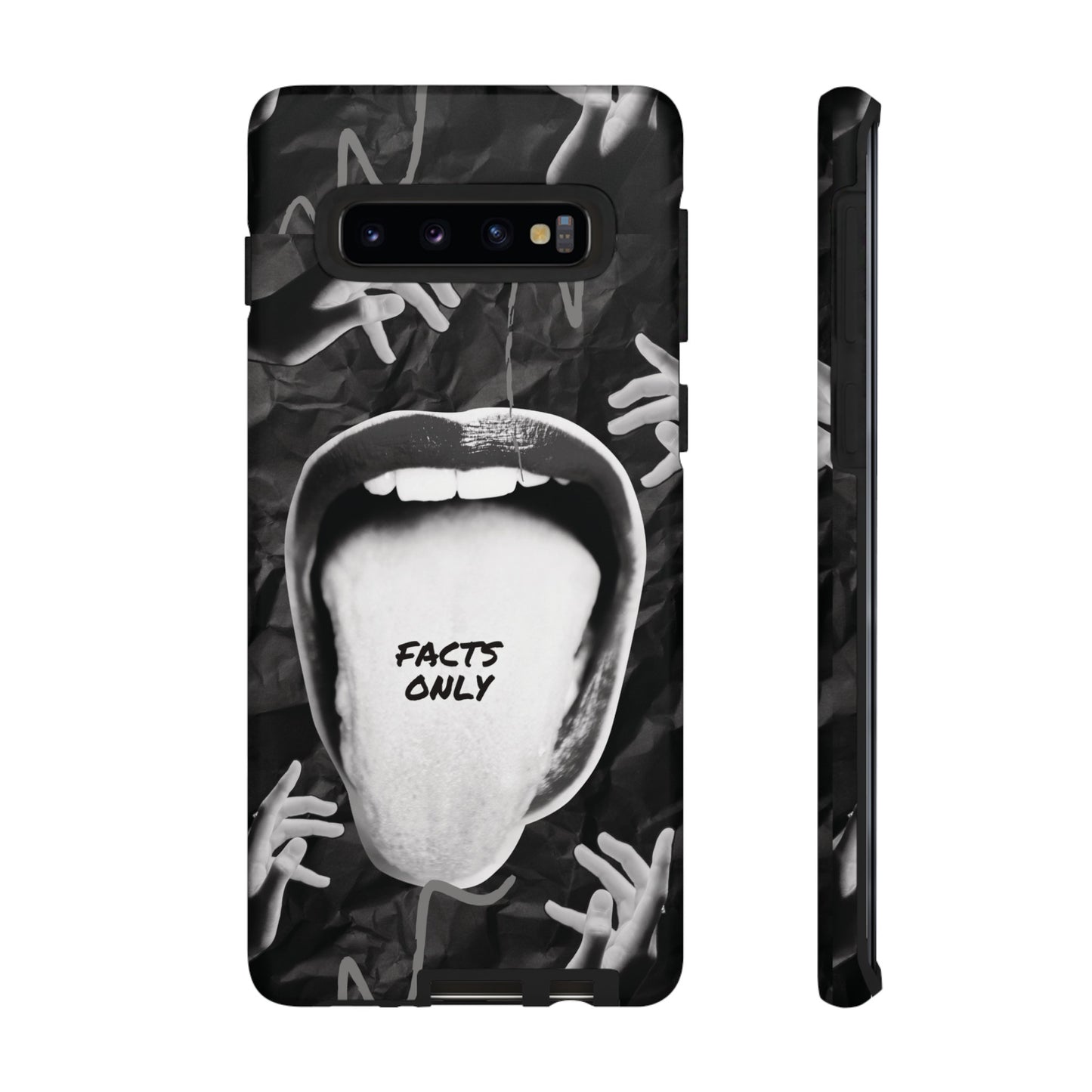 Facts Only Wallpaper Phone Case | iPhone 15 Plus/ Pro, 14, 13, 12| Google Pixel 7, Pro, 5| Samsung Galaxy S23 All Major Phone Models