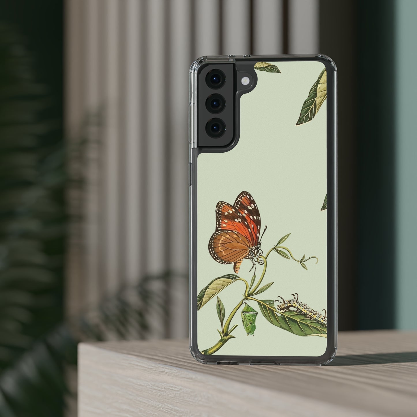 Orange Butterfly Wallpaper Phone Case | iPhone 15 Plus/ Pro, 14, 13, 12| Google Pixel 7, Pro, 5| Samsung Galaxy S23 All Major Phone Models