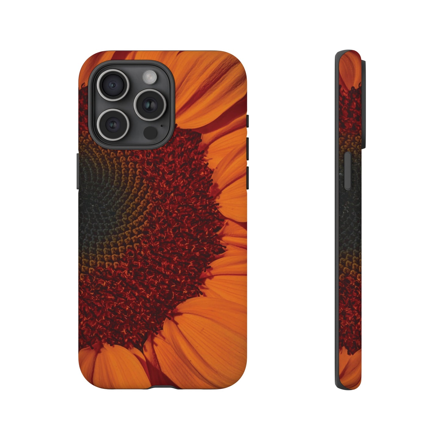 Orange Sunflower Wallpaper Phone Case | iPhone 15 Plus/ Pro, 14, 13, 12| Google Pixel 7, Pro, 5| Samsung Galaxy S23 All Major Phone Models