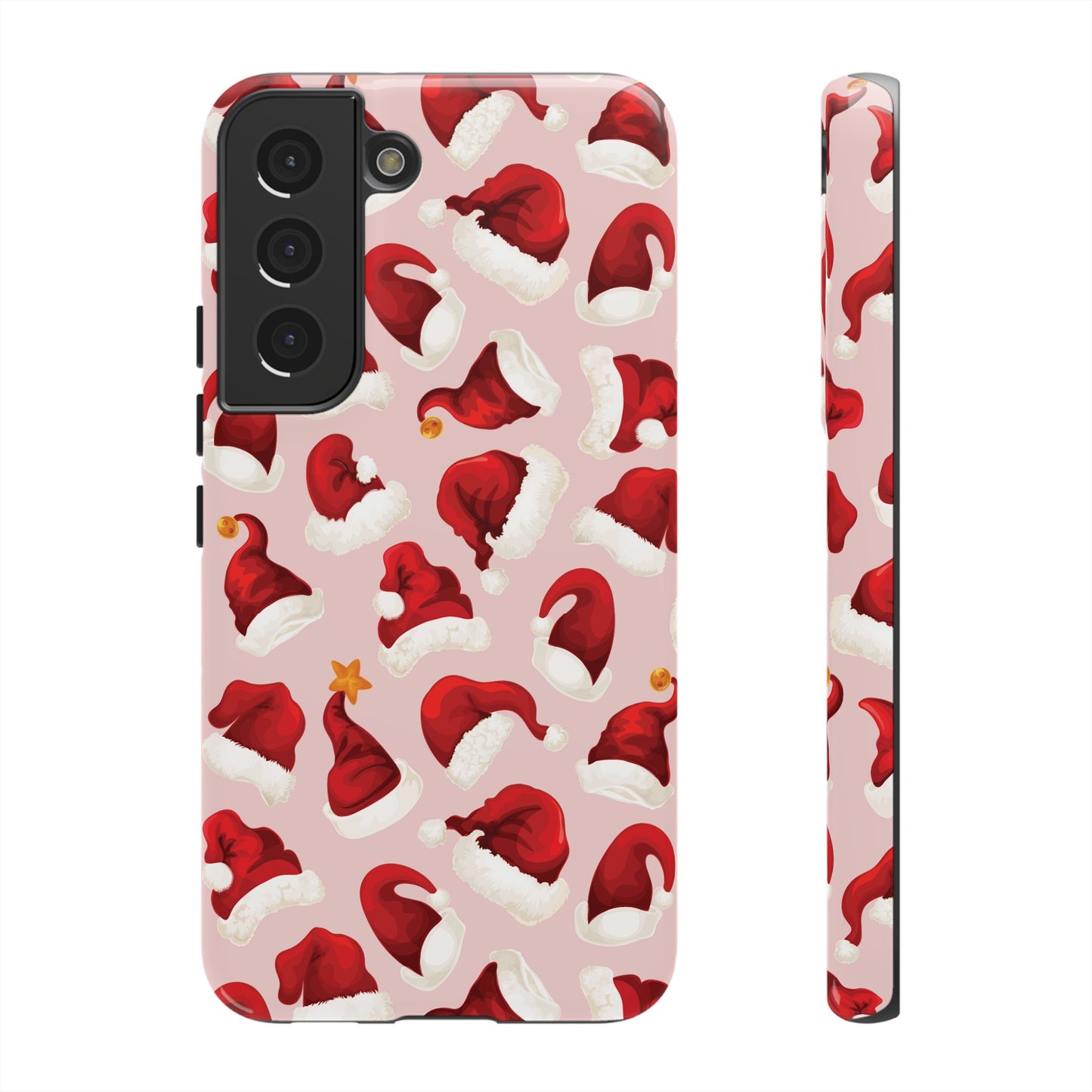 Christmas Hat Wallpaper Phone Case | iPhone 15 Plus/ Pro, 14, 13, 12| Google Pixel 7, Pro, 5| Samsung Galaxy S23 All Major Phone Models