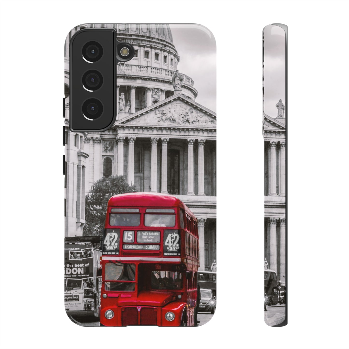 London Bus Wallpaper Phone Case | iPhone 15 Plus/ Pro, 14, 13, 12| Google Pixel 7, Pro, 5| Samsung Galaxy S23 All Major Phone Models