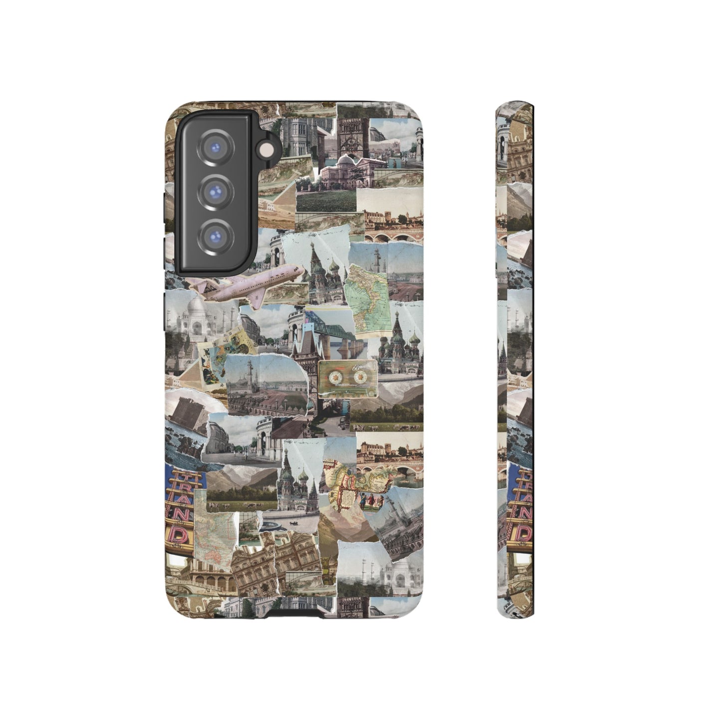 Travel Collage Wallpaper Phone Case | iPhone 15 Plus/ Pro, 14, 13, 12| Google Pixel 7, Pro, 5| Samsung Galaxy S23 All Major Phone Models