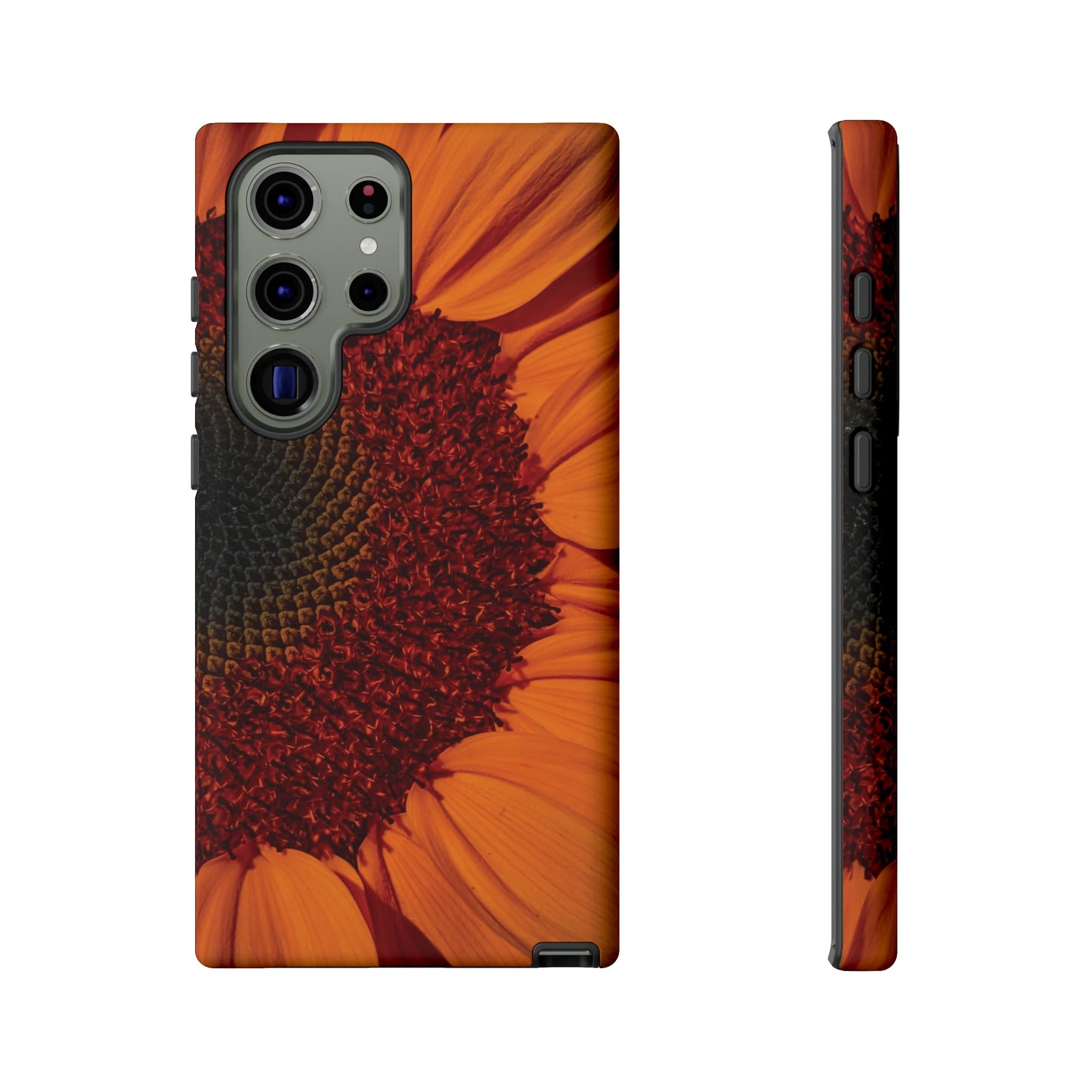 Orange Sunflower Wallpaper Phone Case | iPhone 15 Plus/ Pro, 14, 13, 12| Google Pixel 7, Pro, 5| Samsung Galaxy S23 All Major Phone Models