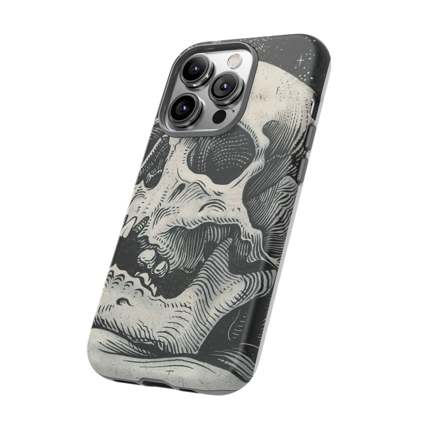 Skull Wallpaper Phone Case | iPhone 15 Plus/ Pro, 14, 13, 12| Google Pixel 7, Pro, 5| Samsung Galaxy S23 All Major Phone Models