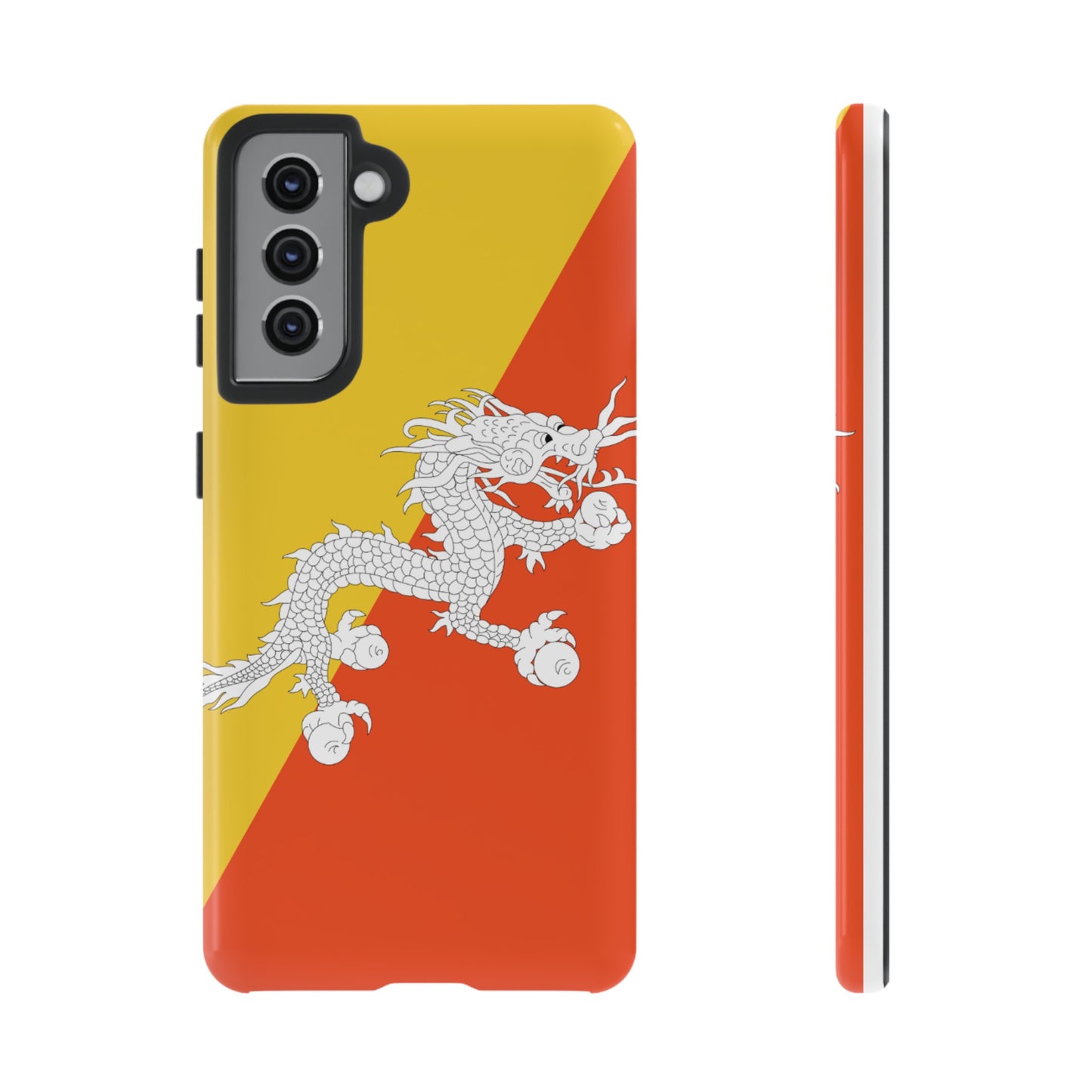 Bhutan Flag Phone Case | iPhone 15 Plus/ Pro, 14, 13, 12| Google Pixel 7, Pro, 5| Samsung Galaxy S23 All Major Phone Models