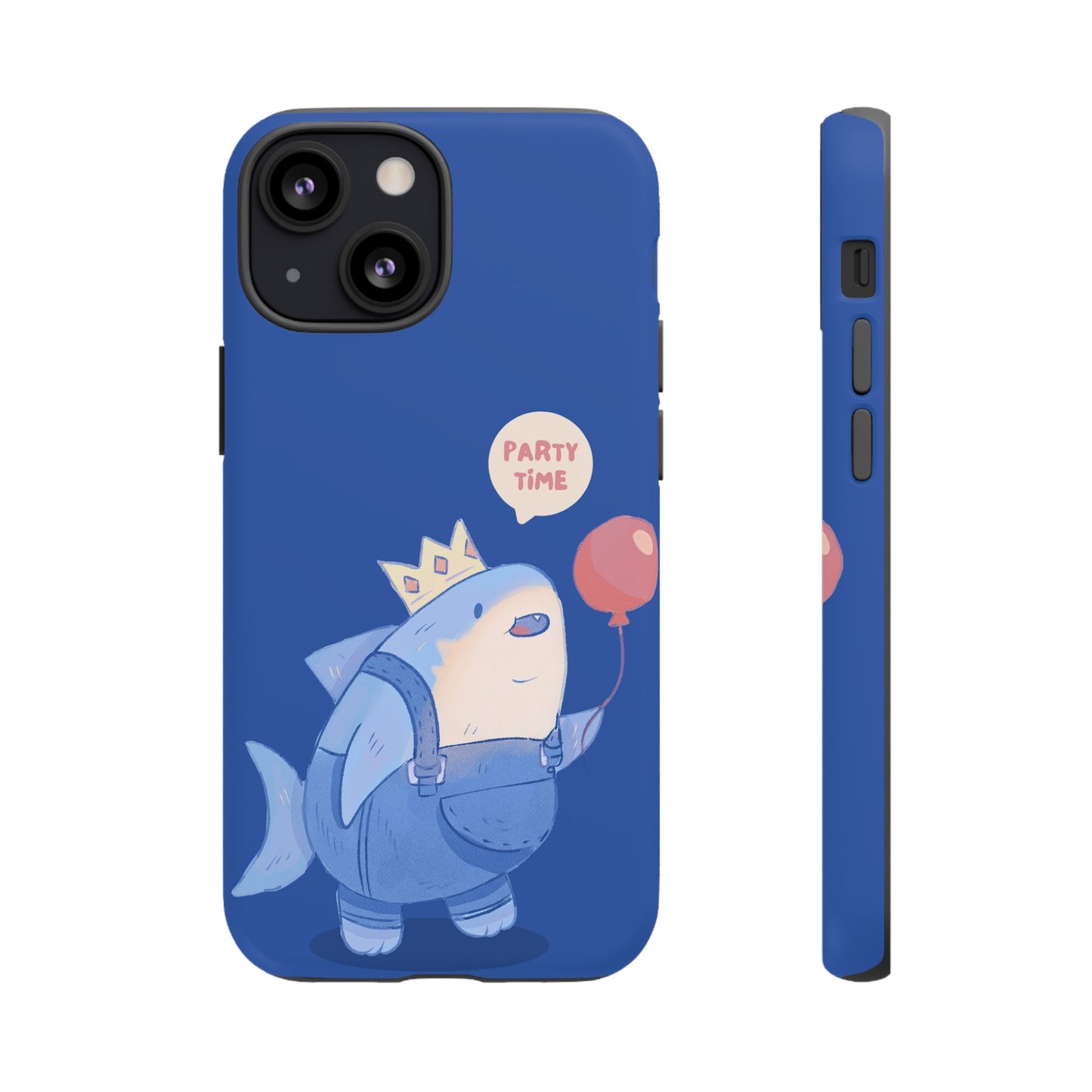 Shark Party Time Phone Case | iPhone 15 Plus/ Pro, 14, 13, 12| Google Pixel 7, Pro, 5| Samsung Galaxy S23 All Major Phone Models