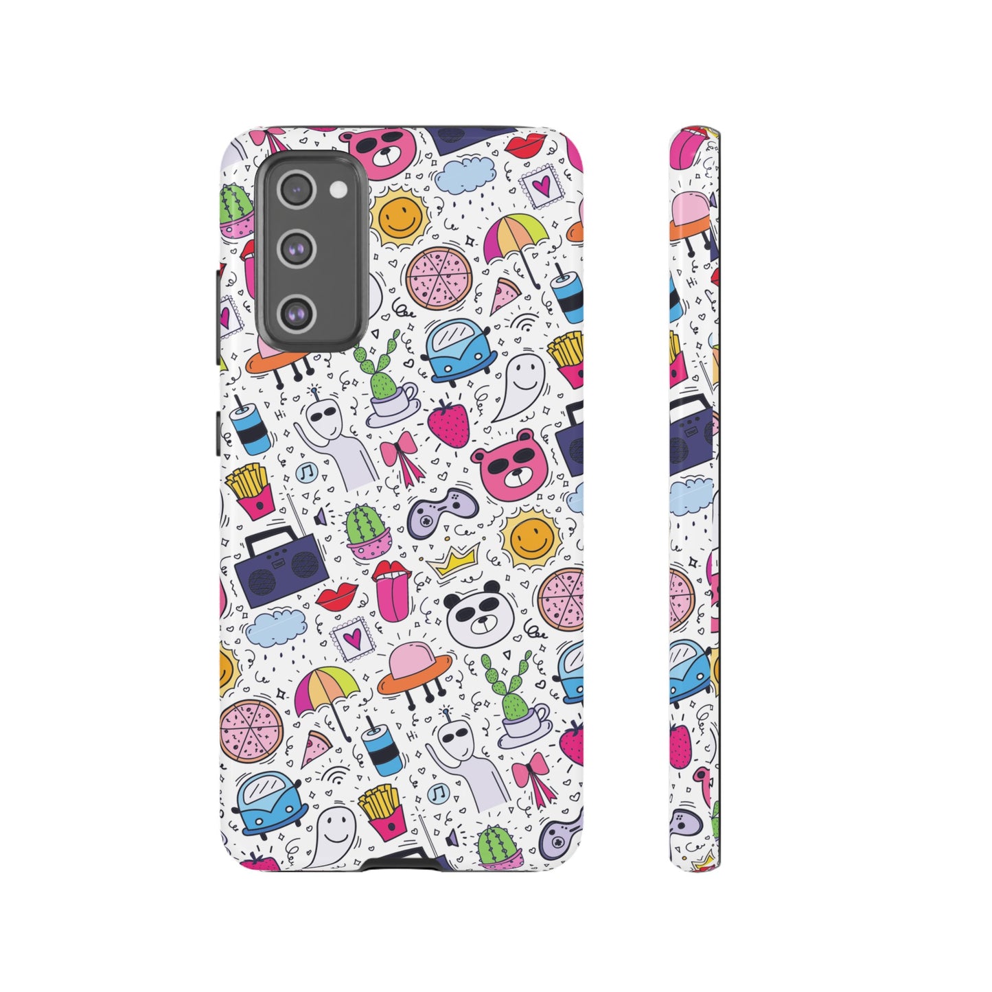 Cartoon Collage Phone Case | iPhone 15 Plus/ Pro, 14, 13, 12| Google Pixel 7, Pro, 5| Samsung Galaxy S23 All Major Phone Models