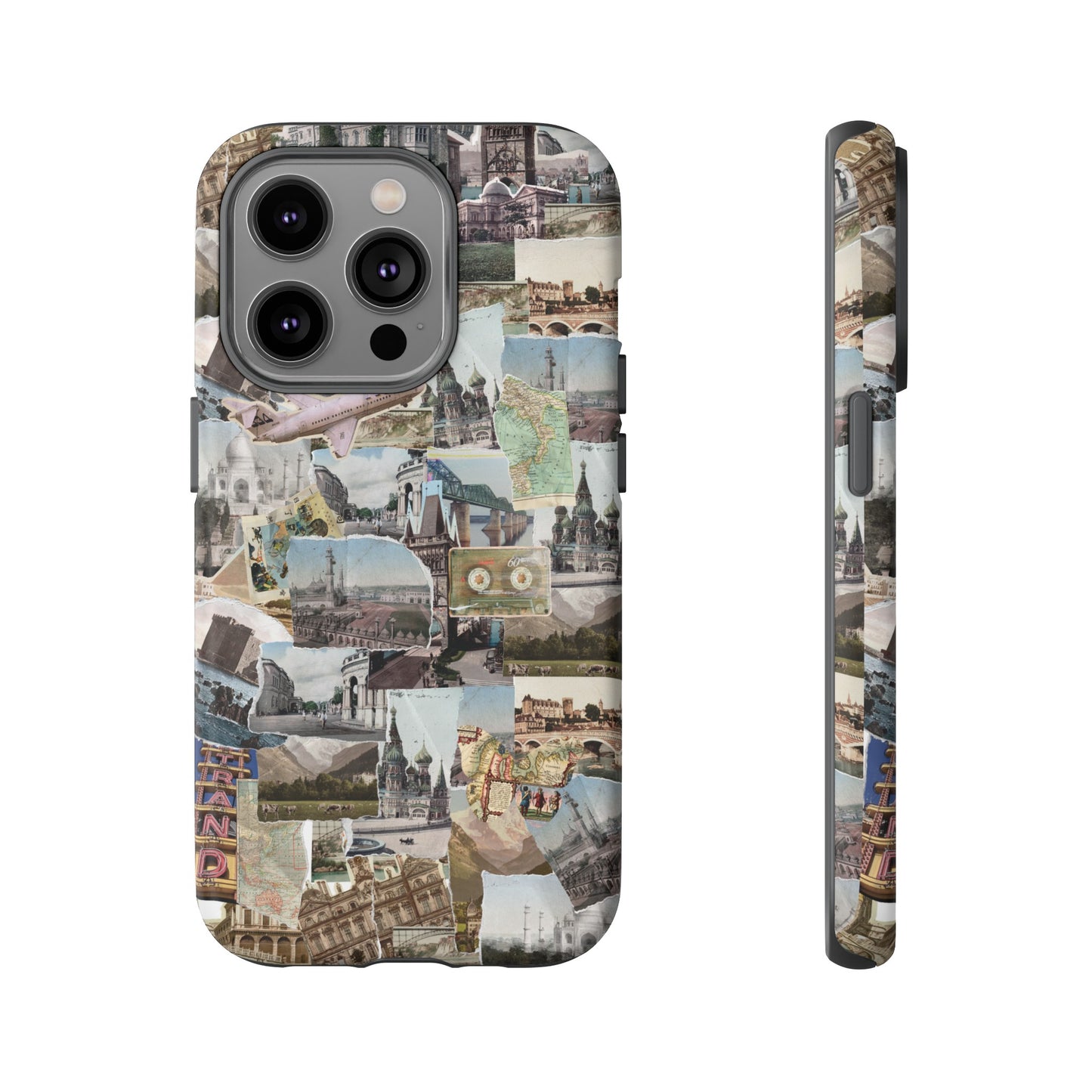 Travel Collage Wallpaper Phone Case | iPhone 15 Plus/ Pro, 14, 13, 12| Google Pixel 7, Pro, 5| Samsung Galaxy S23 All Major Phone Models