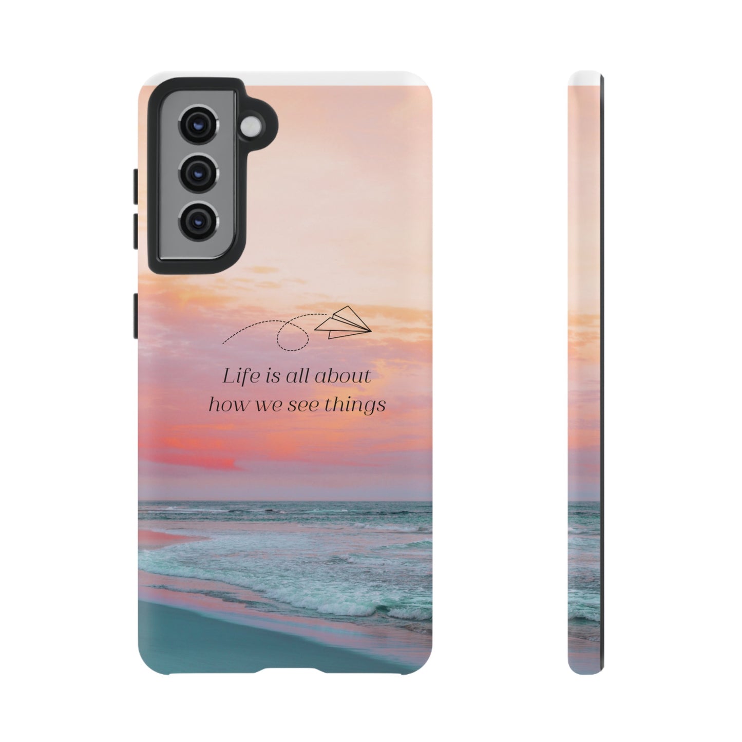 Thoughts at Sunset Phone Case | iPhone 15 Plus/ Pro, 14, 13, 12| Google Pixel 7, Pro, 5| Samsung Galaxy S23 All Major Phone Models