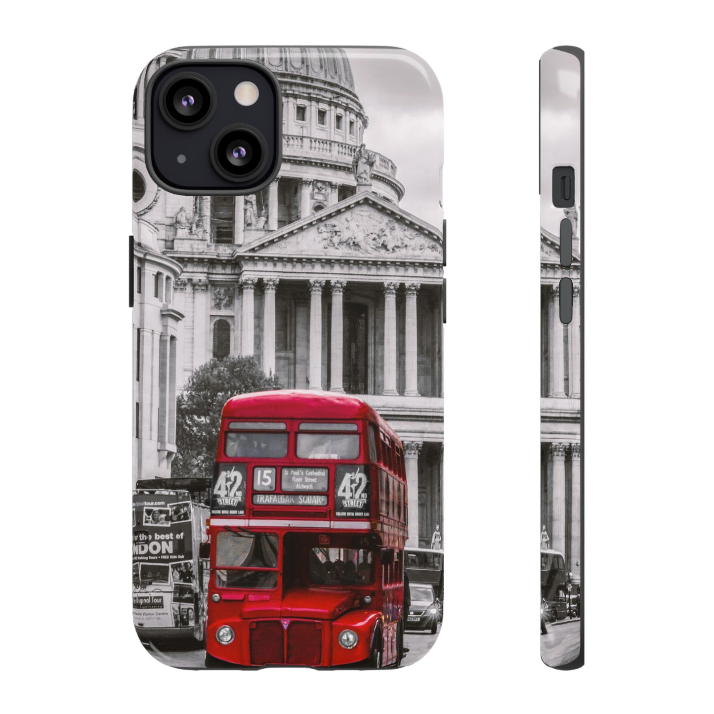 London Bus Wallpaper Phone Case | iPhone 15 Plus/ Pro, 14, 13, 12| Google Pixel 7, Pro, 5| Samsung Galaxy S23 All Major Phone Models