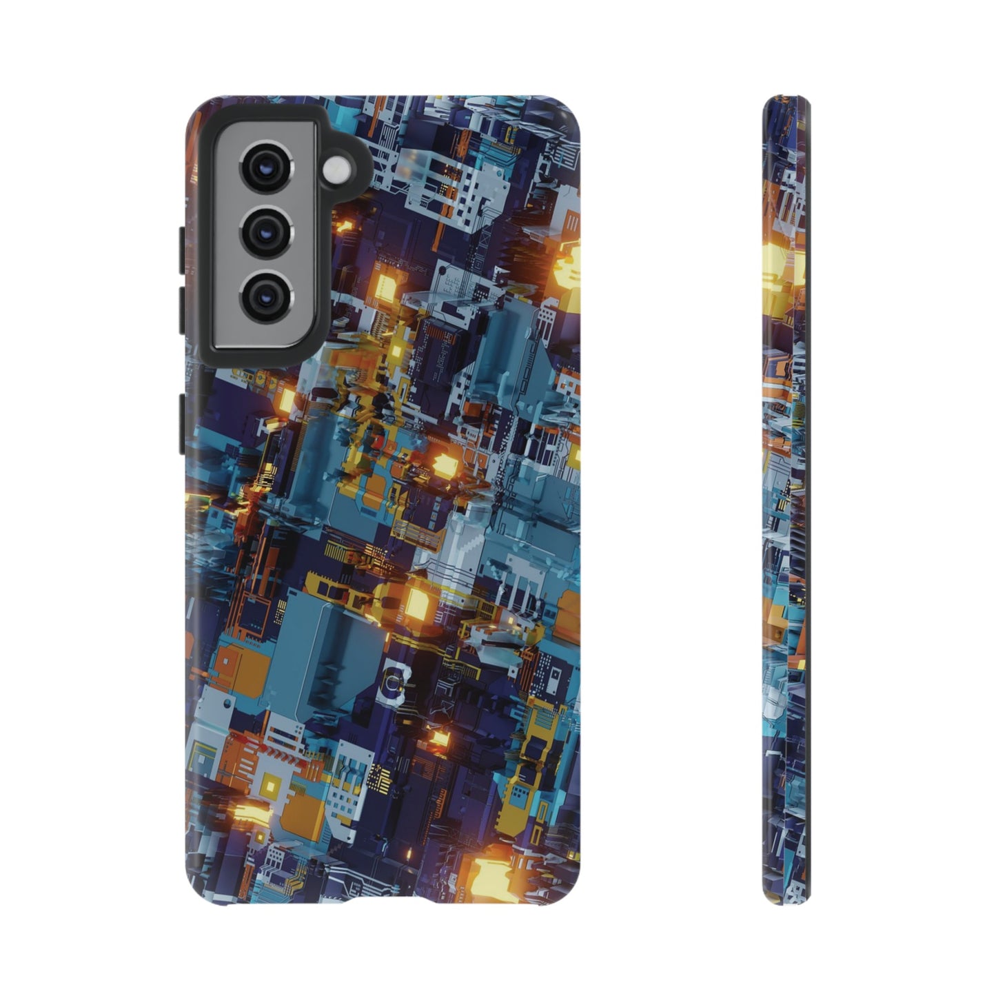 Computer Circuit Board Wallpaper Phone Case | iPhone 15 Plus/ Pro, 14, 13, 12| Google Pixel 7, Pro, 5| Samsung Galaxy S23 All Major Phone Models