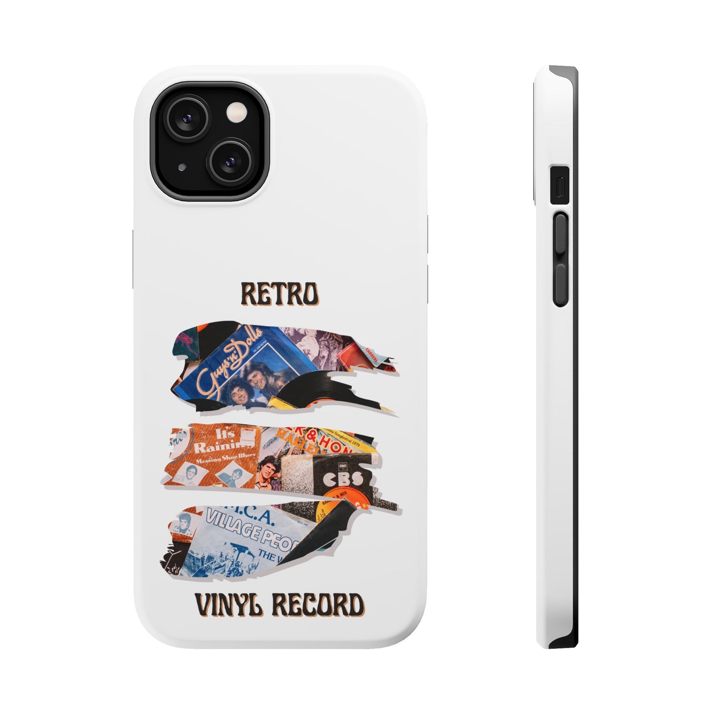 Retro Vinyl Record Phone Case | iPhone 15 Plus/ Pro, 14, 13, 12|