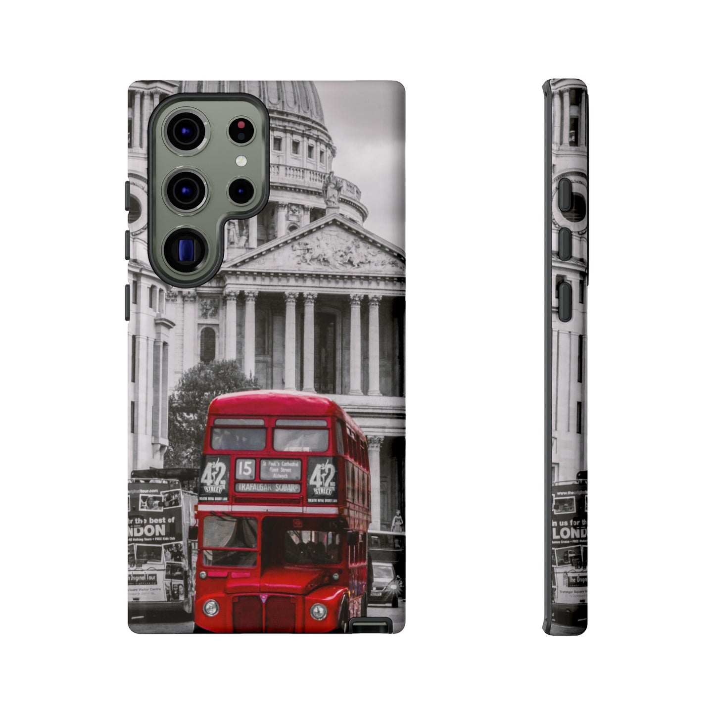 London Bus Wallpaper Phone Case | iPhone 15 Plus/ Pro, 14, 13, 12| Google Pixel 7, Pro, 5| Samsung Galaxy S23 All Major Phone Models