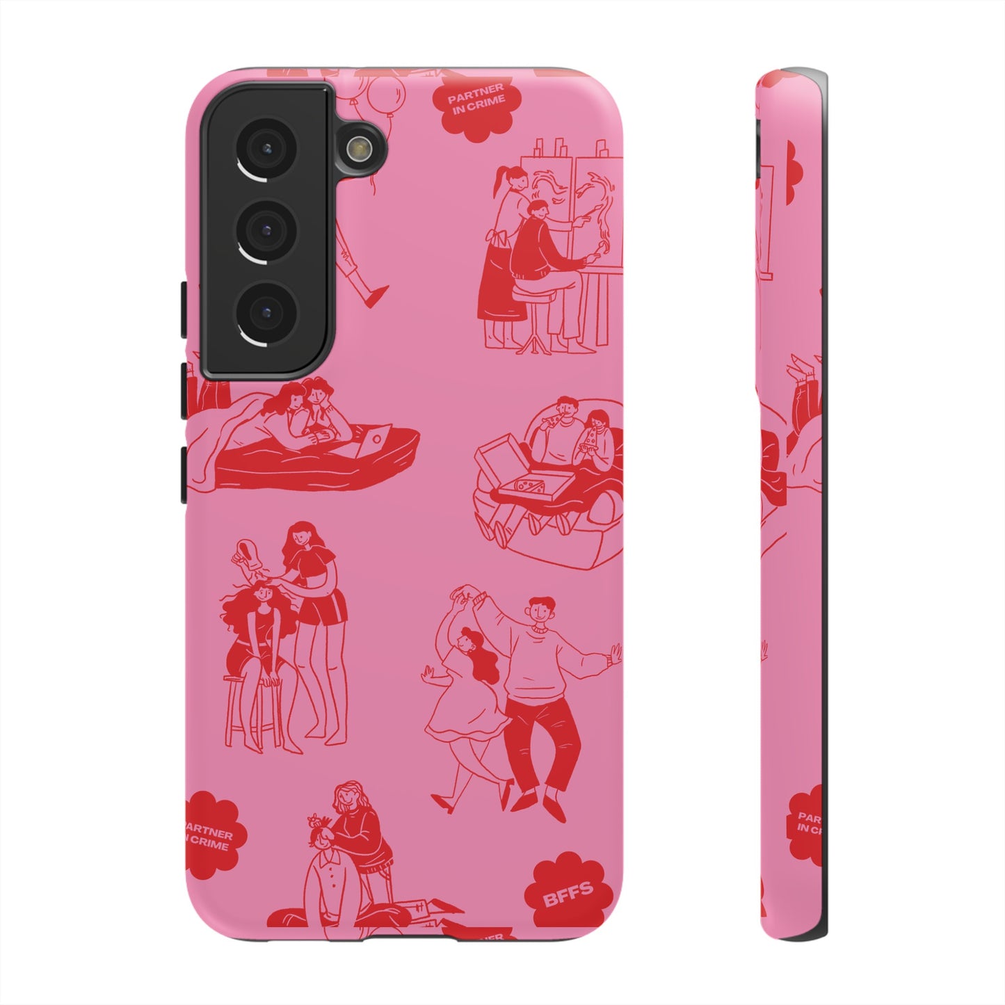 Pink Valentine's Day Wallpaper Phone Case | iPhone 15 Plus/ Pro, 14, 13, 12| Google Pixel 7, Pro, 5| Samsung Galaxy S23 All Major Phone Models