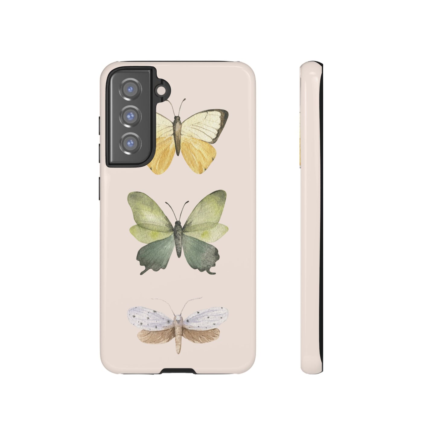 Three Butterflies Wallpaper Phone Case | iPhone 15 Plus/ Pro, 14, 13, 12| Google Pixel 7, Pro, 5| Samsung Galaxy S23 All Major Phone Models