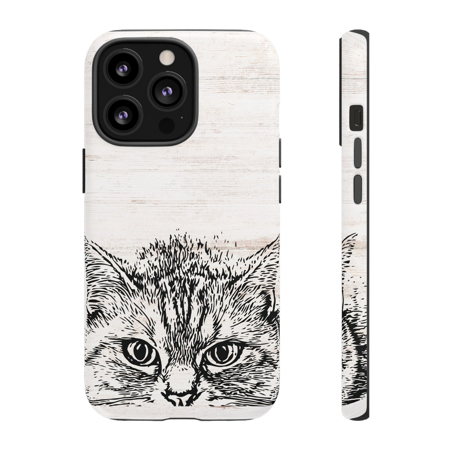 Close- Up Cat Wallpaper Phone Case | iPhone 15 Plus/ Pro, 14, 13, 12| Google Pixel 7, Pro, 5| Samsung Galaxy S23 All Major Phone Models