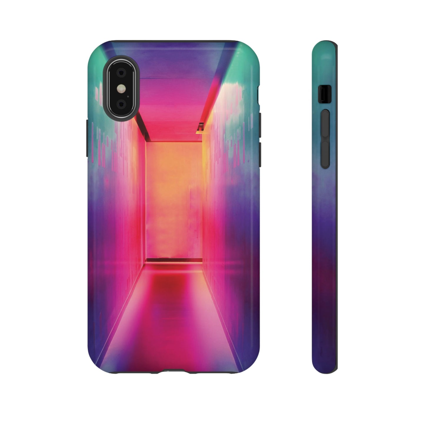 Rainbow Hallway Wallpaper Phone Case | iPhone 15 Plus/ Pro, 14, 13, 12| Google Pixel 7, Pro, 5| Samsung Galaxy S23 All Major Phone Models