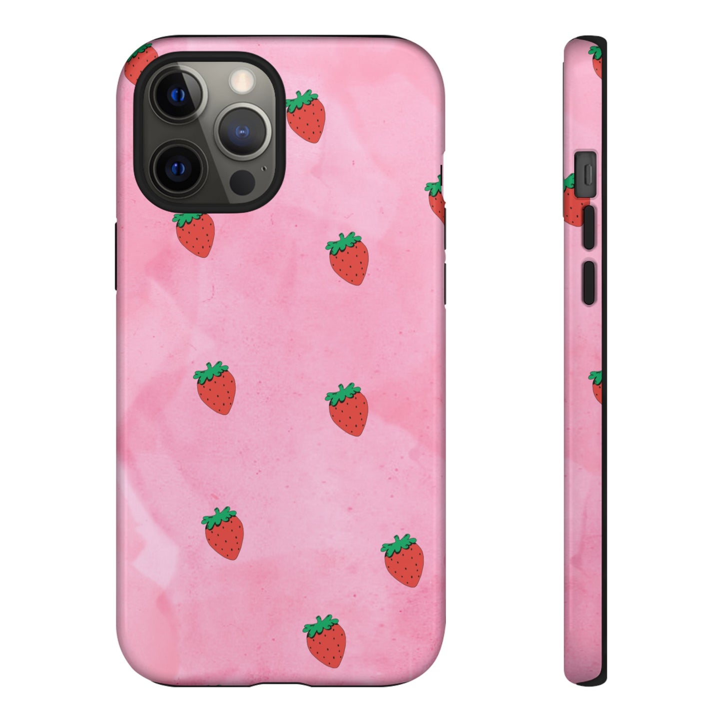 Strawberry Wallpaper Phone Case | iPhone 15 Plus/ Pro, 14, 13, 12| Google Pixel 7, Pro, 5| Samsung Galaxy S23 All Major Phone Models