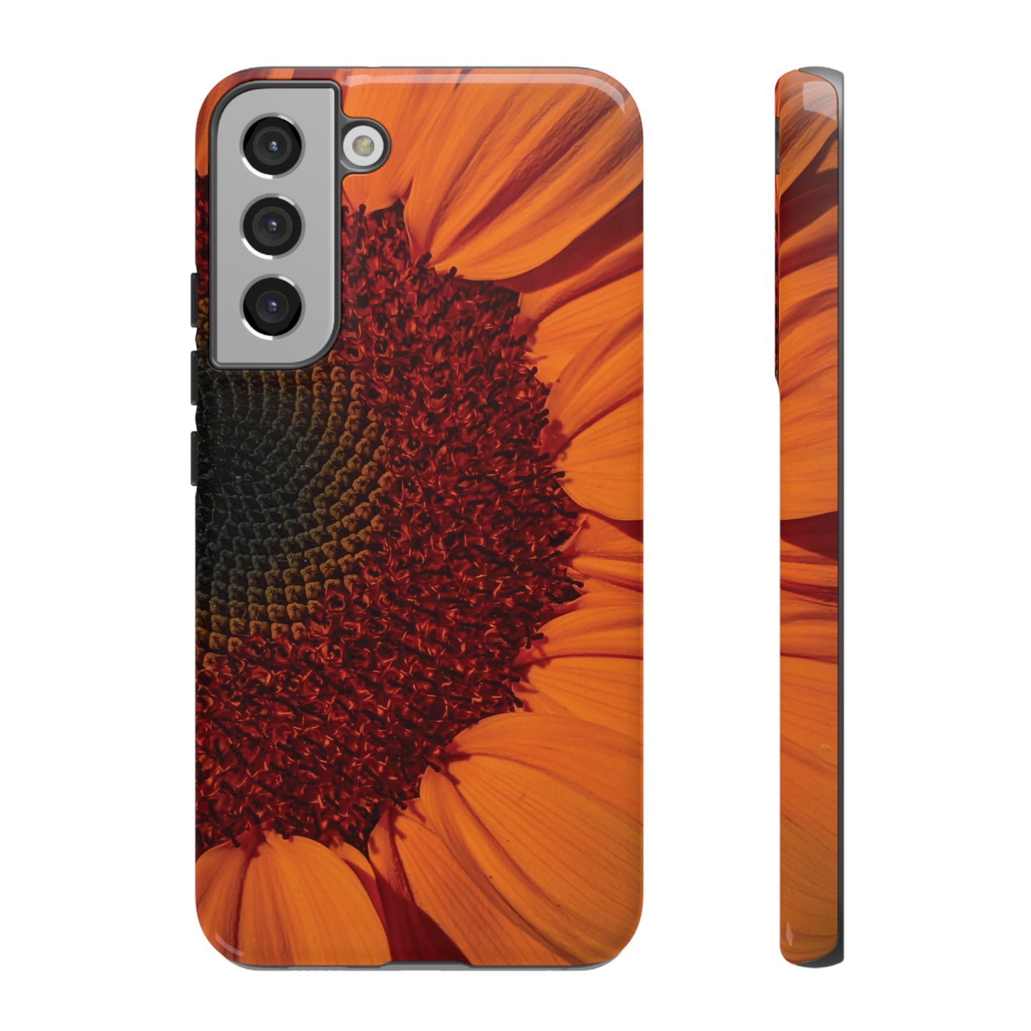 Orange Sunflower Wallpaper Phone Case | iPhone 15 Plus/ Pro, 14, 13, 12| Google Pixel 7, Pro, 5| Samsung Galaxy S23 All Major Phone Models