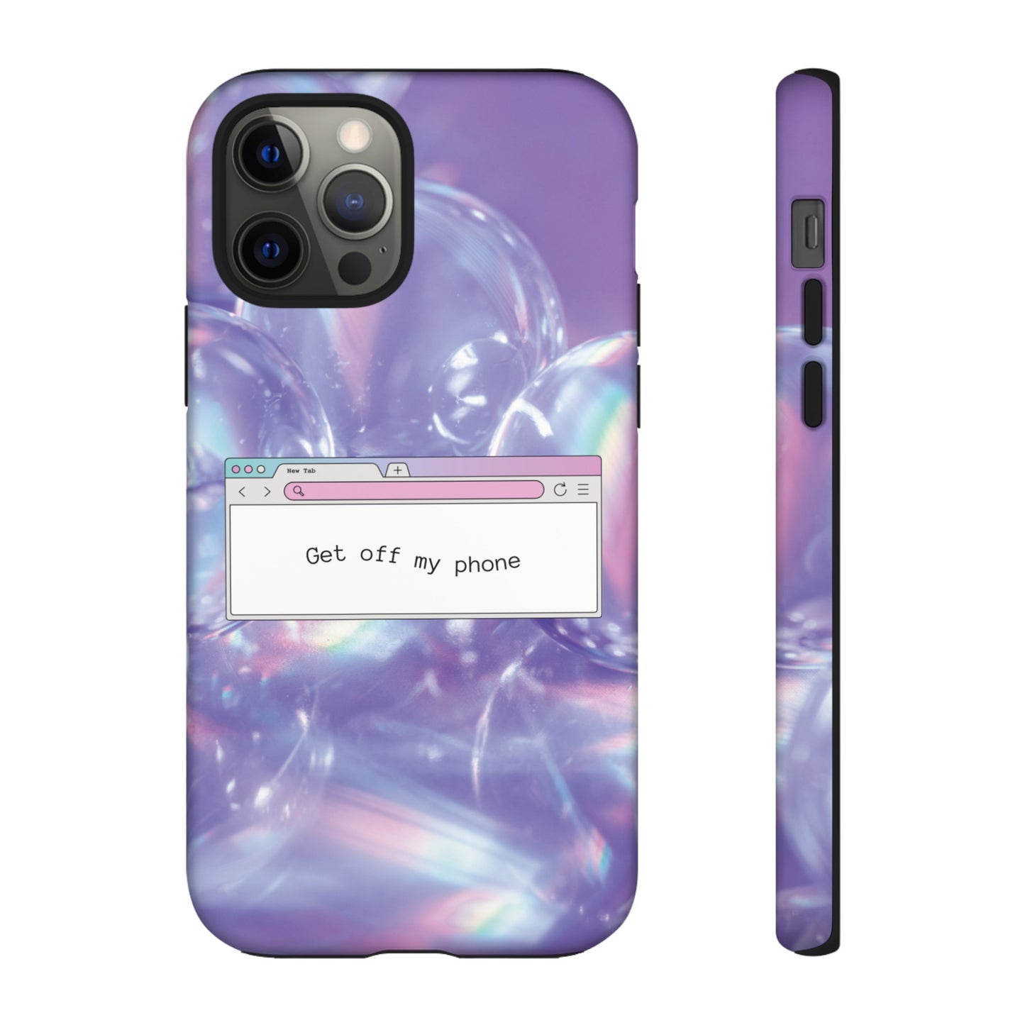 Get Off My Phone Wallpaper Phone Case | iPhone 15 Plus/ Pro, 14, 13, 12| Google Pixel 7, Pro, 5| Samsung Galaxy S23 All Major Phone Models