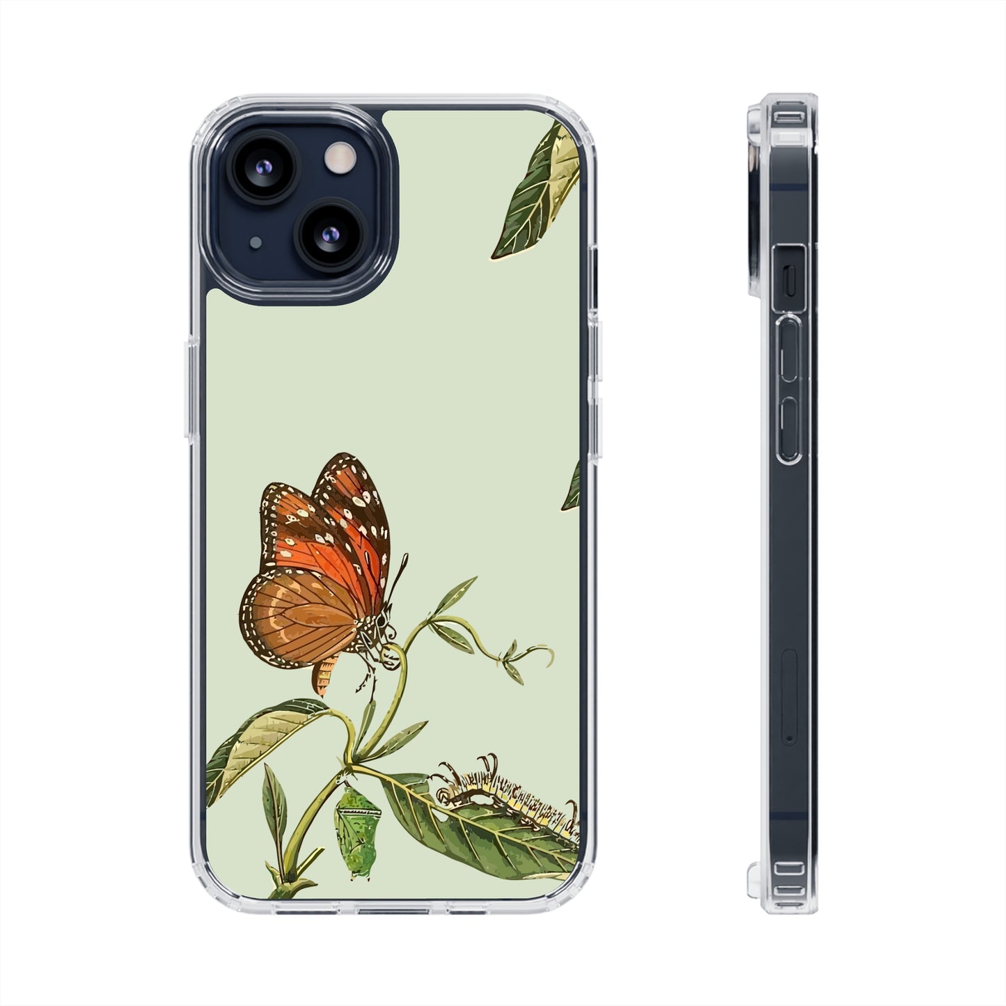 Orange Butterfly Wallpaper Phone Case | iPhone 15 Plus/ Pro, 14, 13, 12| Google Pixel 7, Pro, 5| Samsung Galaxy S23 All Major Phone Models