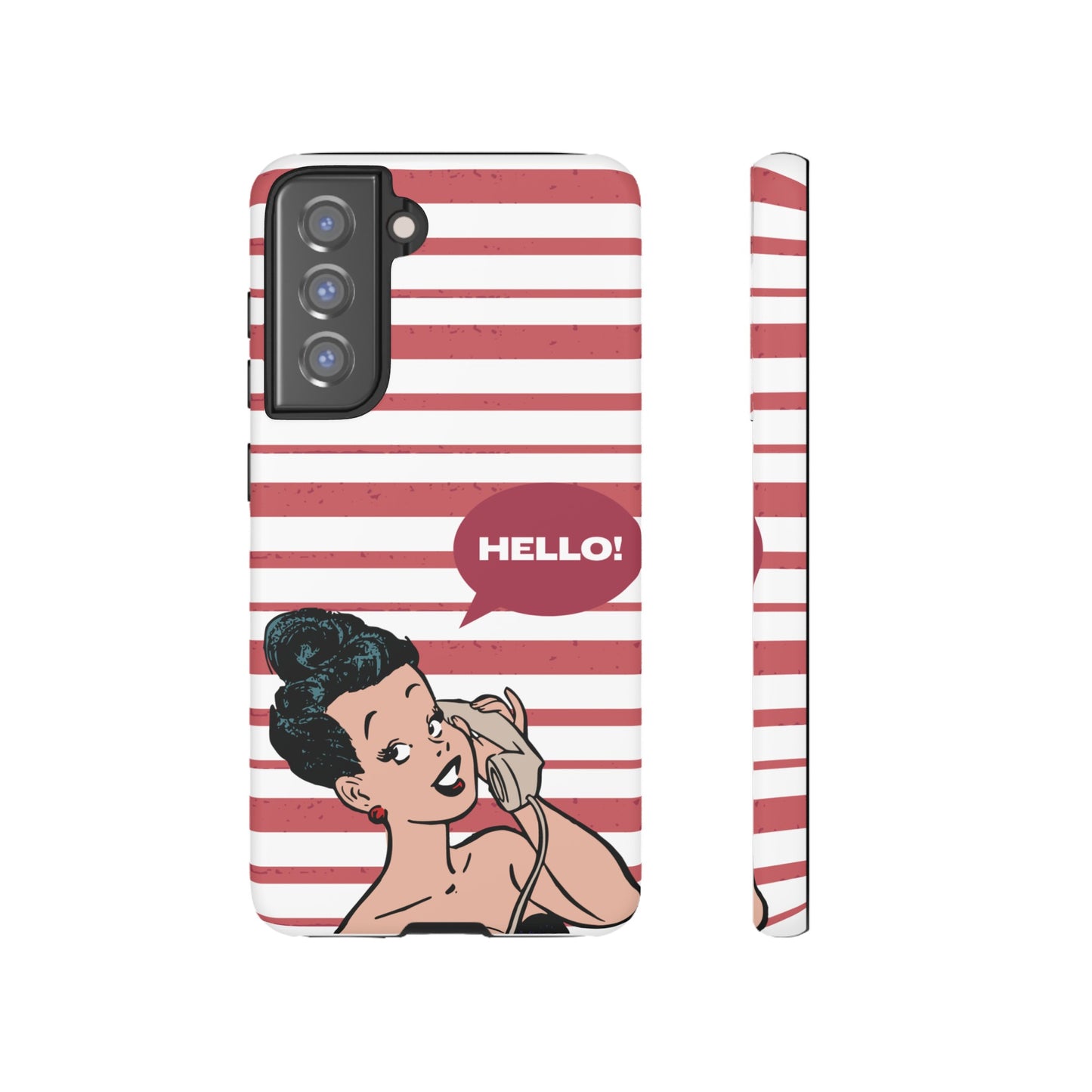 Hello! Wallpaper Phone Case | iPhone 15 Plus/ Pro, 14, 13, 12| Google Pixel 7, Pro, 5| Samsung Galaxy S23 All Major Phone Models