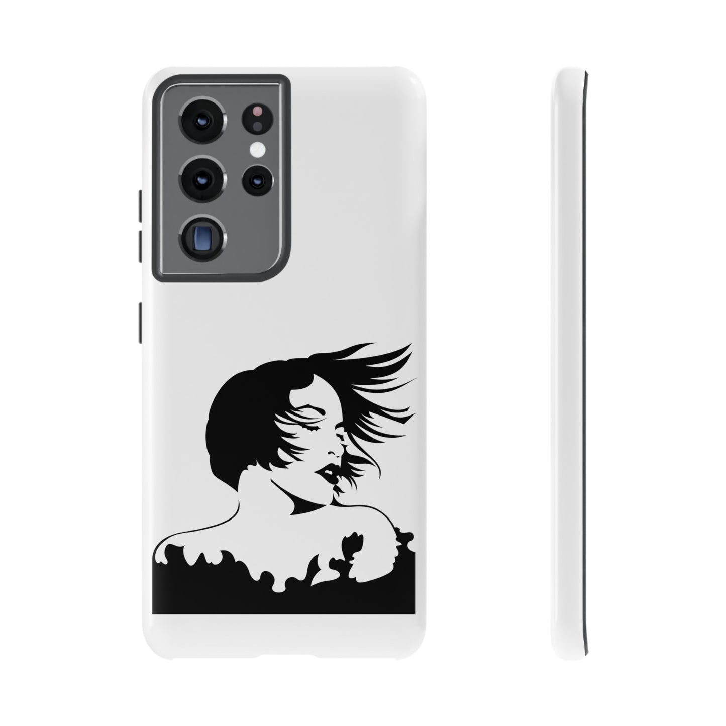 Woman In The Wind Phone Case | iPhone 15 Plus/ Pro, 14, 13, 12| Google Pixel 7, Pro, 5| Samsung Galaxy S23 All Major Phone Models