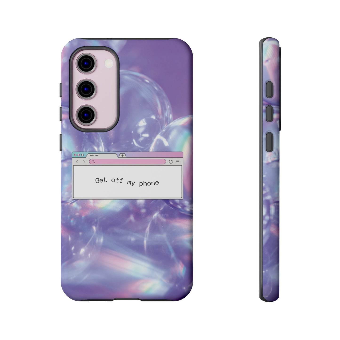 Get Off My Phone Wallpaper Phone Case | iPhone 15 Plus/ Pro, 14, 13, 12| Google Pixel 7, Pro, 5| Samsung Galaxy S23 All Major Phone Models