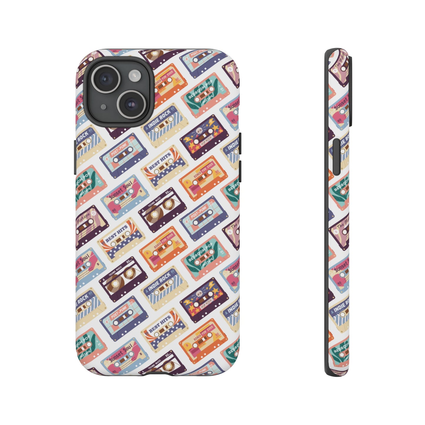 Retro Cassettes Phone Case | iPhone 15 Plus/ Pro, 14, 13, 12| Google Pixel 7, Pro, 5| Samsung Galaxy S23 All Major Phone Models