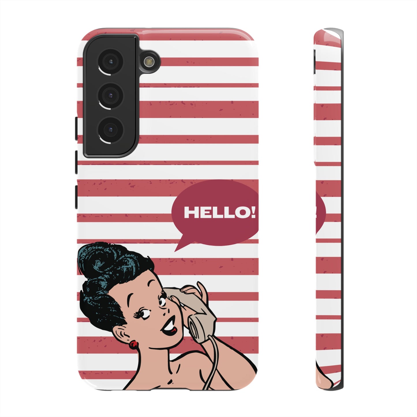 Hello! Wallpaper Phone Case | iPhone 15 Plus/ Pro, 14, 13, 12| Google Pixel 7, Pro, 5| Samsung Galaxy S23 All Major Phone Models