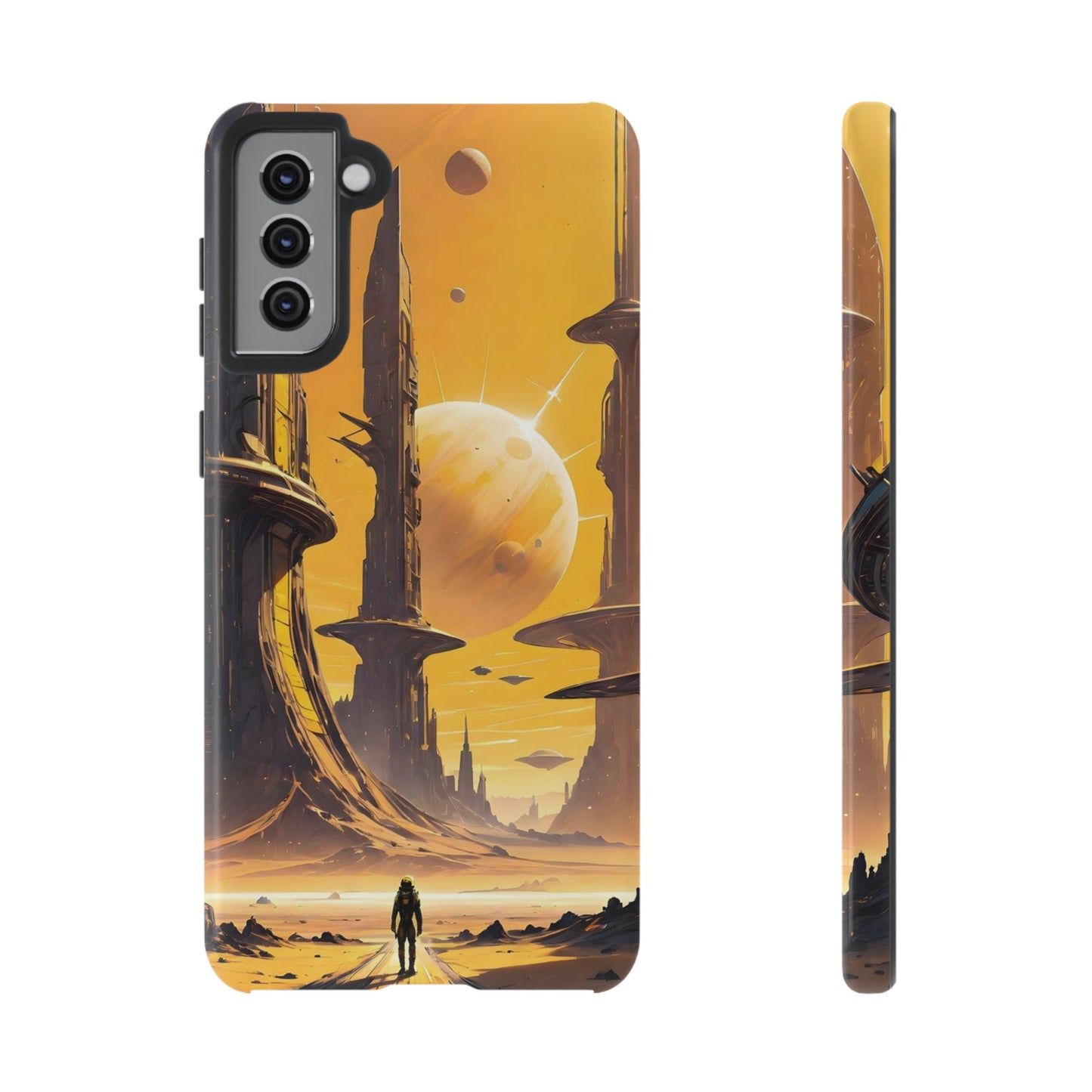 Distant Planets Sci Fi Wallpaper Phone Case | iPhone 15 Plus/ Pro, 14, 13, 12| Google Pixel 7, Pro, 5| Samsung Galaxy S23 All Major Phone Models