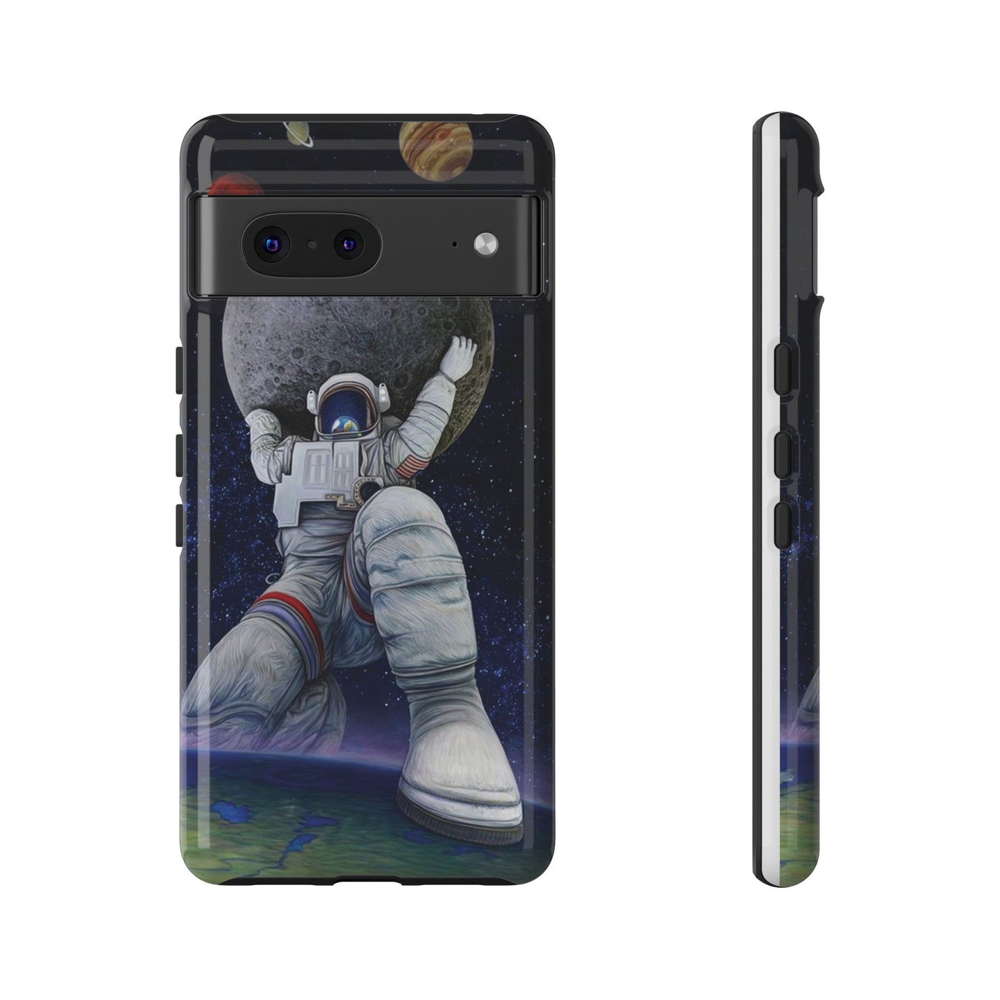 Astronaut Holding The Moon Phone Case | iPhone 15 Plus/ Pro, 14, 13, 12| Google Pixel 7, Pro, 5| Samsung Galaxy S23 All Major Phone Models