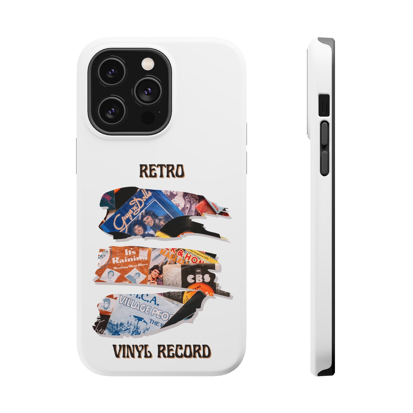 Retro Vinyl Record Phone Case | iPhone 15 Plus/ Pro, 14, 13, 12|