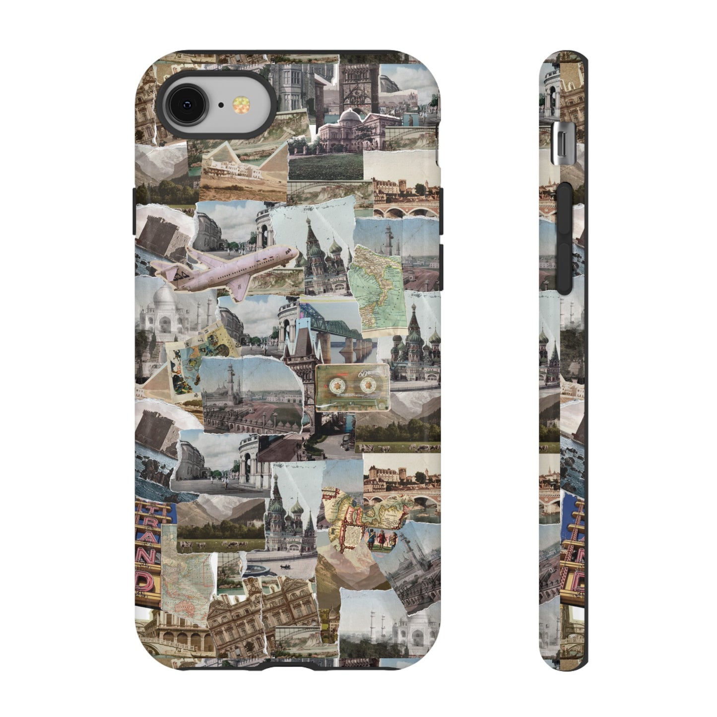 Travel Collage Wallpaper Phone Case | iPhone 15 Plus/ Pro, 14, 13, 12| Google Pixel 7, Pro, 5| Samsung Galaxy S23 All Major Phone Models