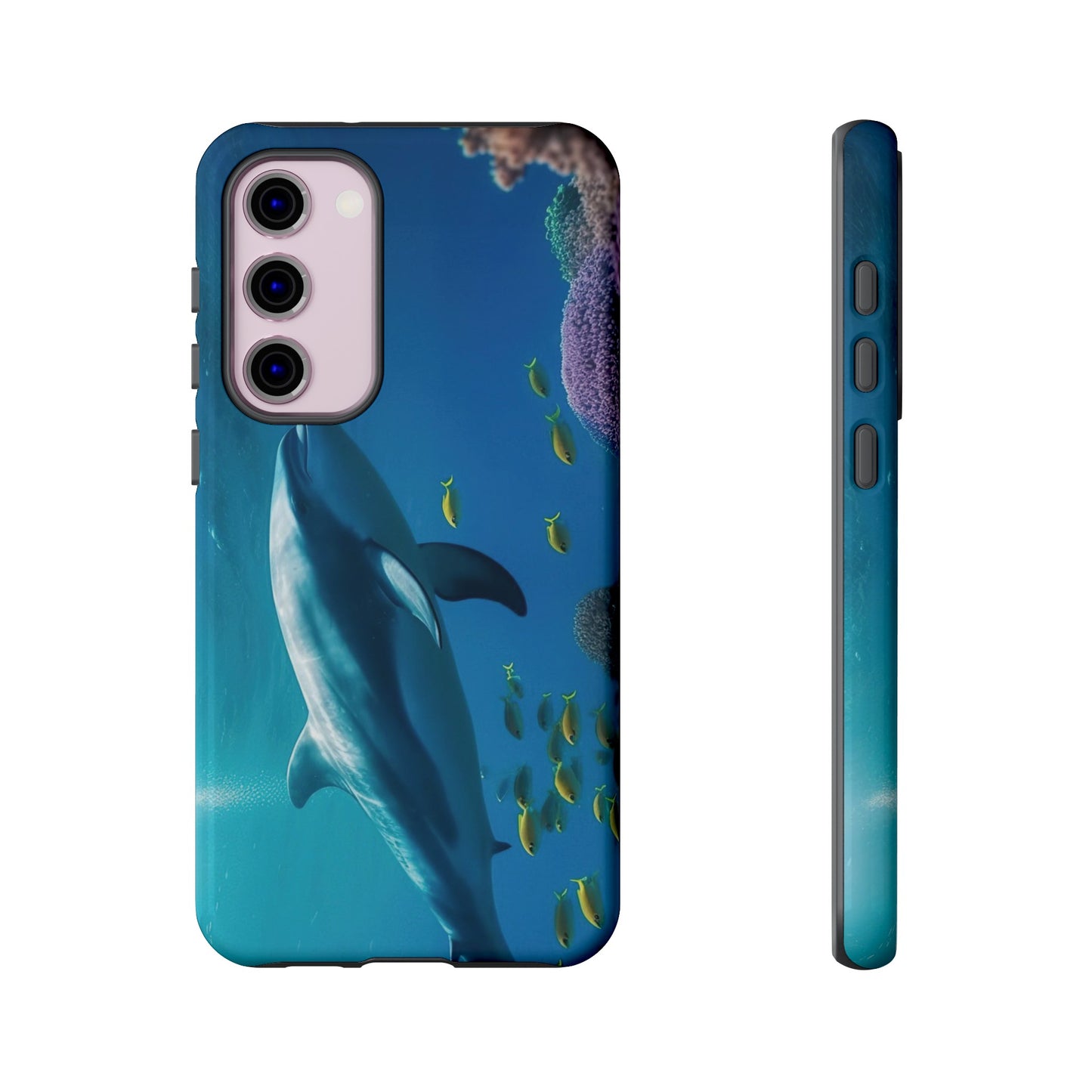 Dolphin Wallpaper Phone Case | iPhone 15 Plus/ Pro, 14, 13, 12| Google Pixel 7, Pro, 5| Samsung Galaxy S23 All Major Phone Models