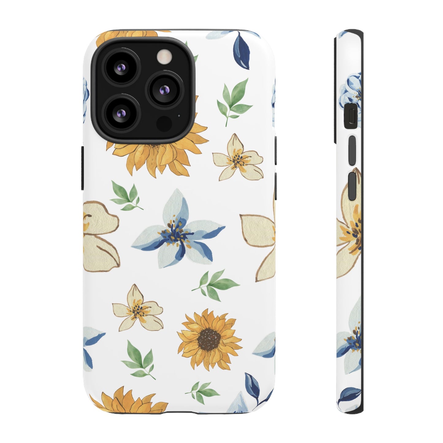 Beautiful Watercolour Flower Wallpaper Phone Case | iPhone 15 Plus/ Pro, 14, 13, 12| Google Pixel 7, Pro, 5| Samsung Galaxy S23 All Major Phone Models