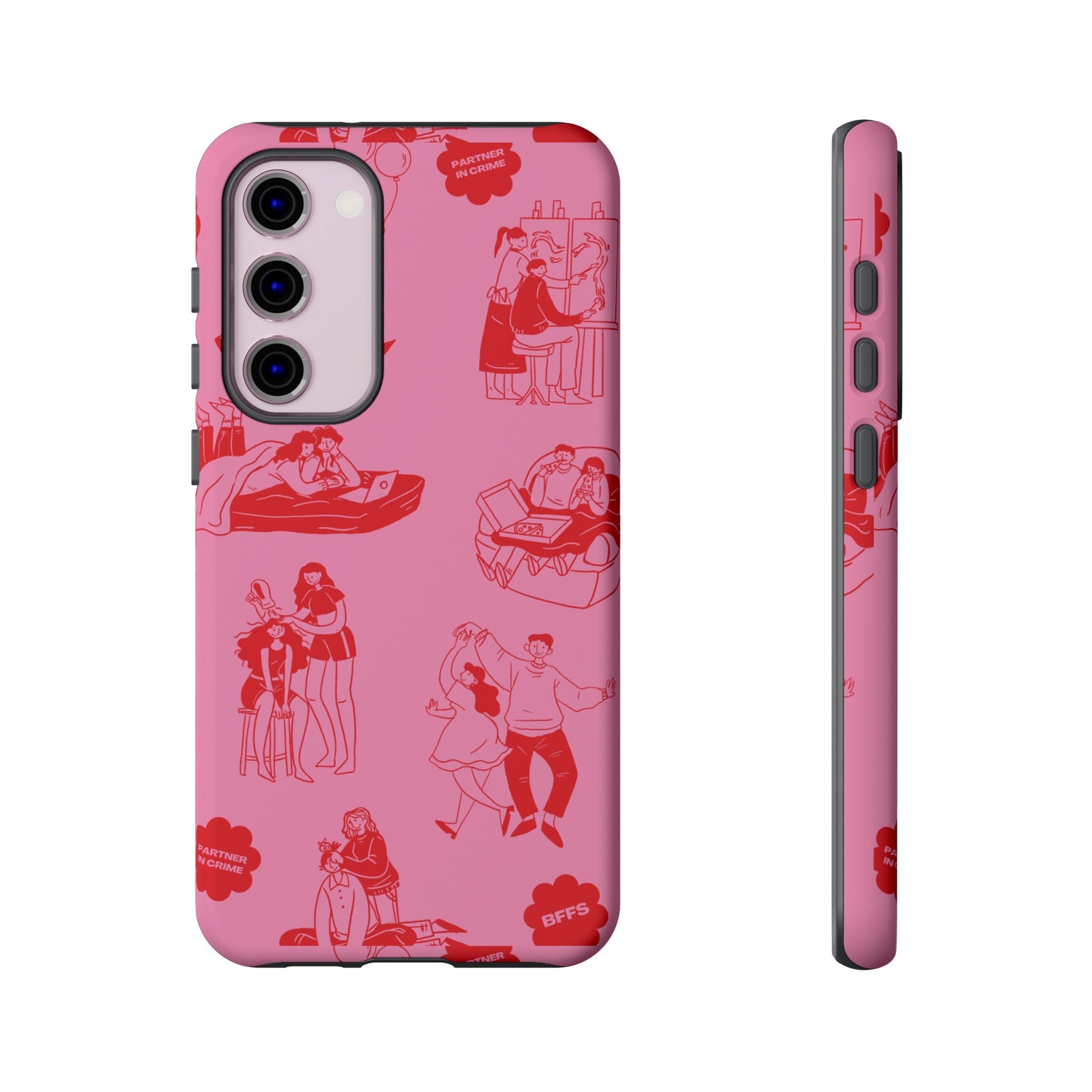 Pink Valentine's Day Wallpaper Phone Case | iPhone 15 Plus/ Pro, 14, 13, 12| Google Pixel 7, Pro, 5| Samsung Galaxy S23 All Major Phone Models