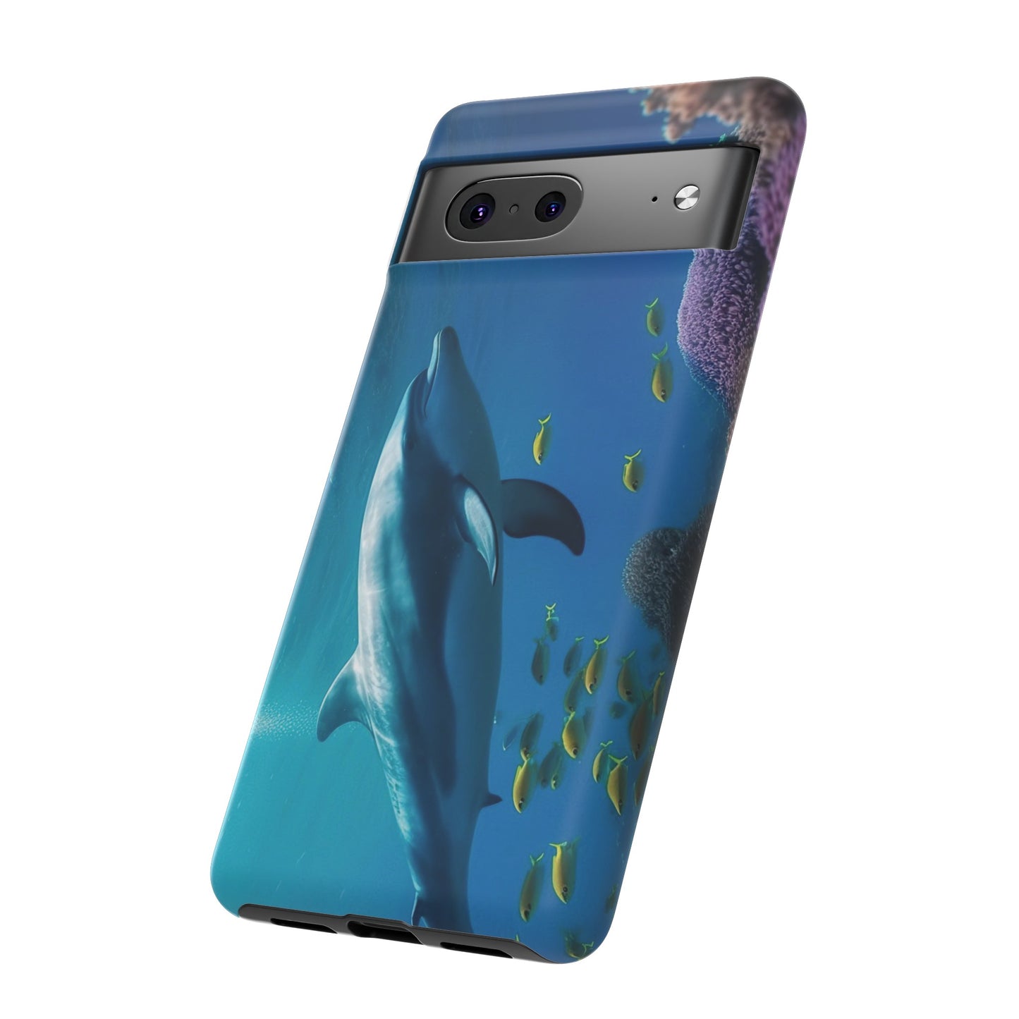 Dolphin Wallpaper Phone Case | iPhone 15 Plus/ Pro, 14, 13, 12| Google Pixel 7, Pro, 5| Samsung Galaxy S23 All Major Phone Models