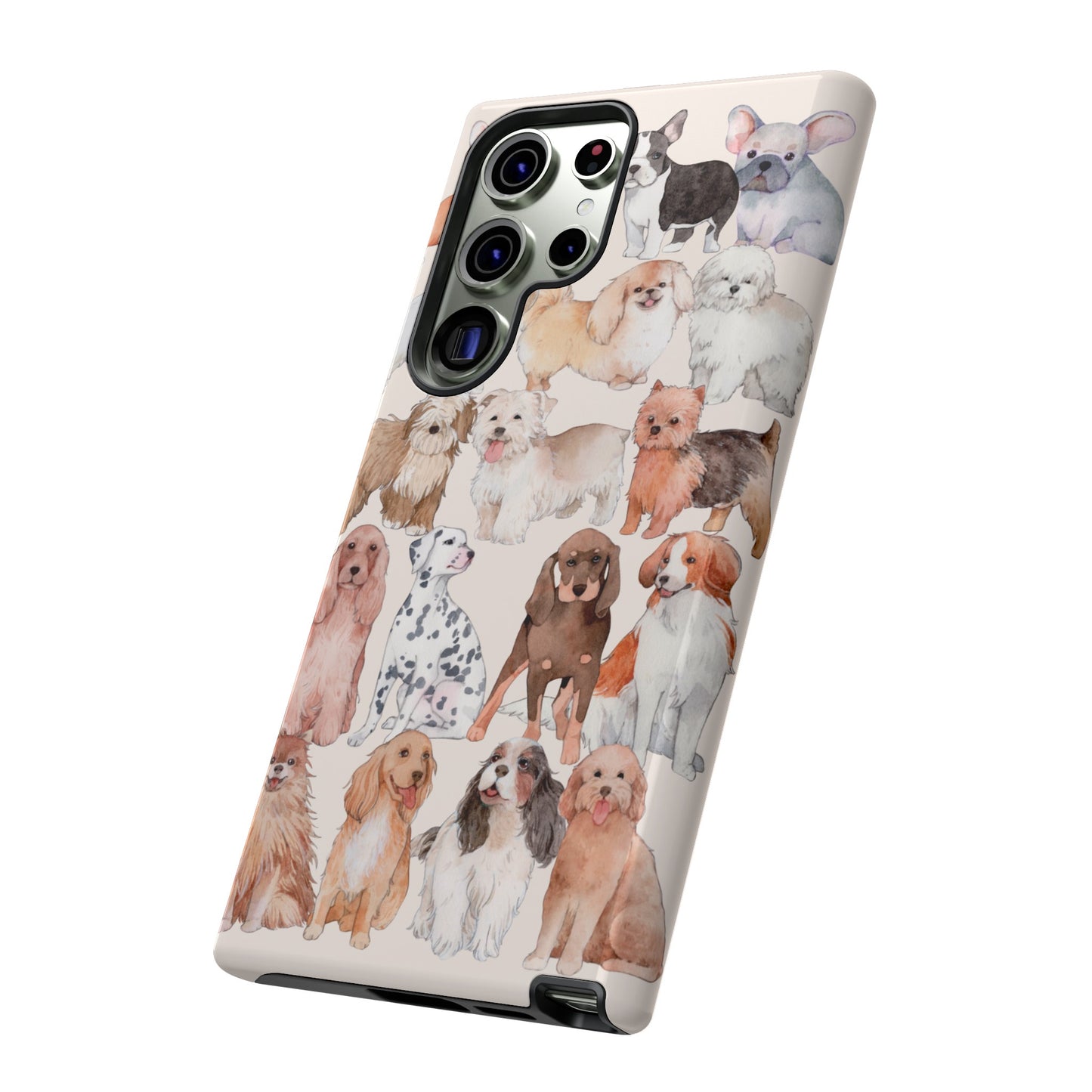 Dog Collage Wallpaper Phone Case | iPhone 15 Plus/ Pro, 14, 13, 12| Google Pixel 7, Pro, 5| Samsung Galaxy S23 All Major Phone Models