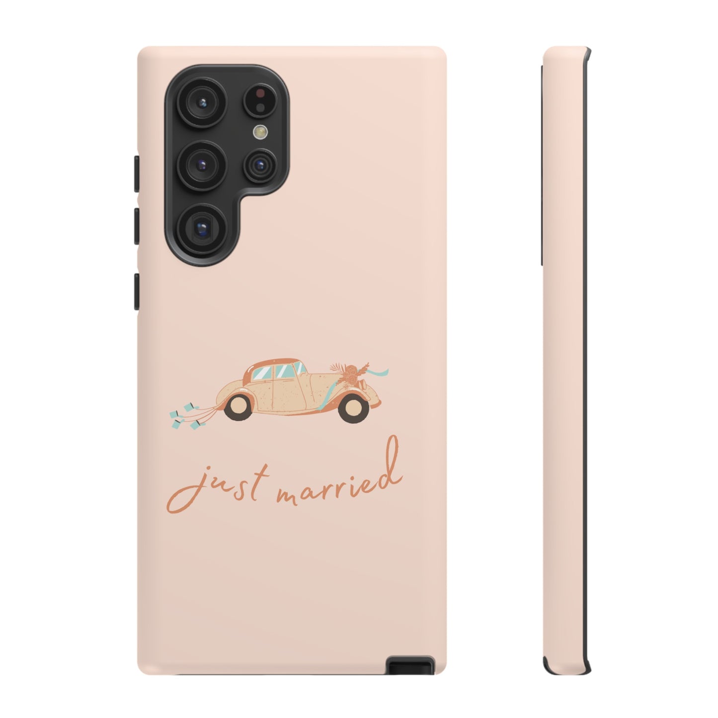 Just Married Phone Case | iPhone 15 Plus/ Pro, 14, 13, 12| Google Pixel 7, Pro, 5| Samsung Galaxy S23 All Major Phone Models