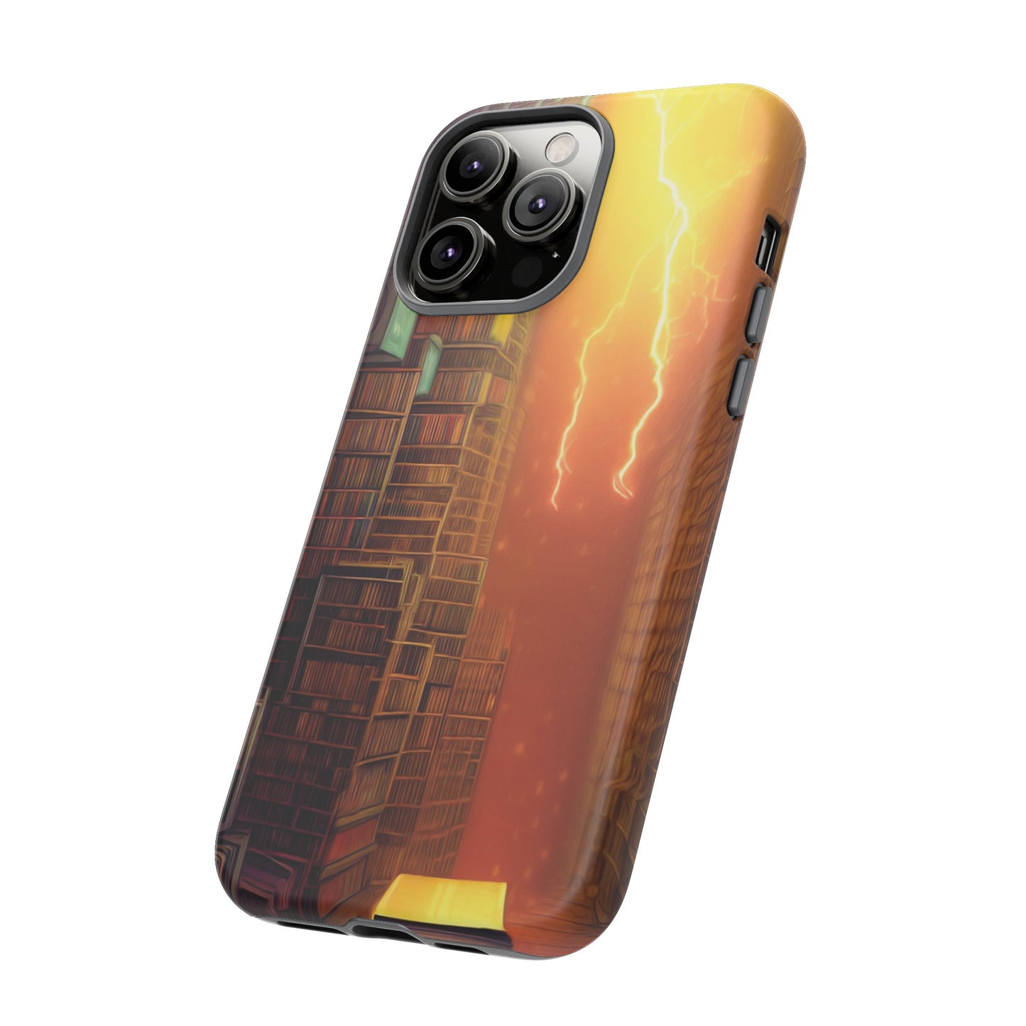 Lightning in the Library Wallpaper Phone Case | iPhone 15 Plus/ Pro, 14, 13, 12| Google Pixel 7, Pro, 5| Samsung Galaxy S23 All Major Phone Models