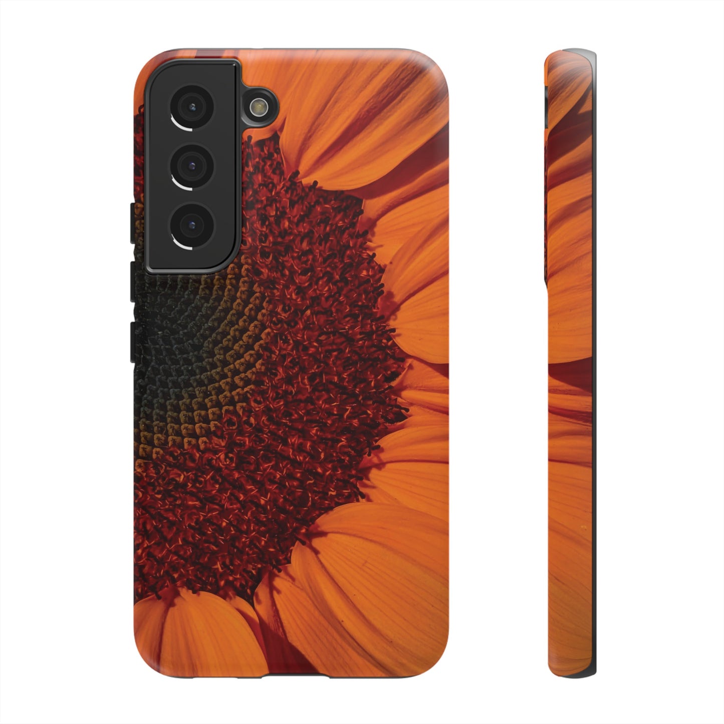 Orange Sunflower Wallpaper Phone Case | iPhone 15 Plus/ Pro, 14, 13, 12| Google Pixel 7, Pro, 5| Samsung Galaxy S23 All Major Phone Models