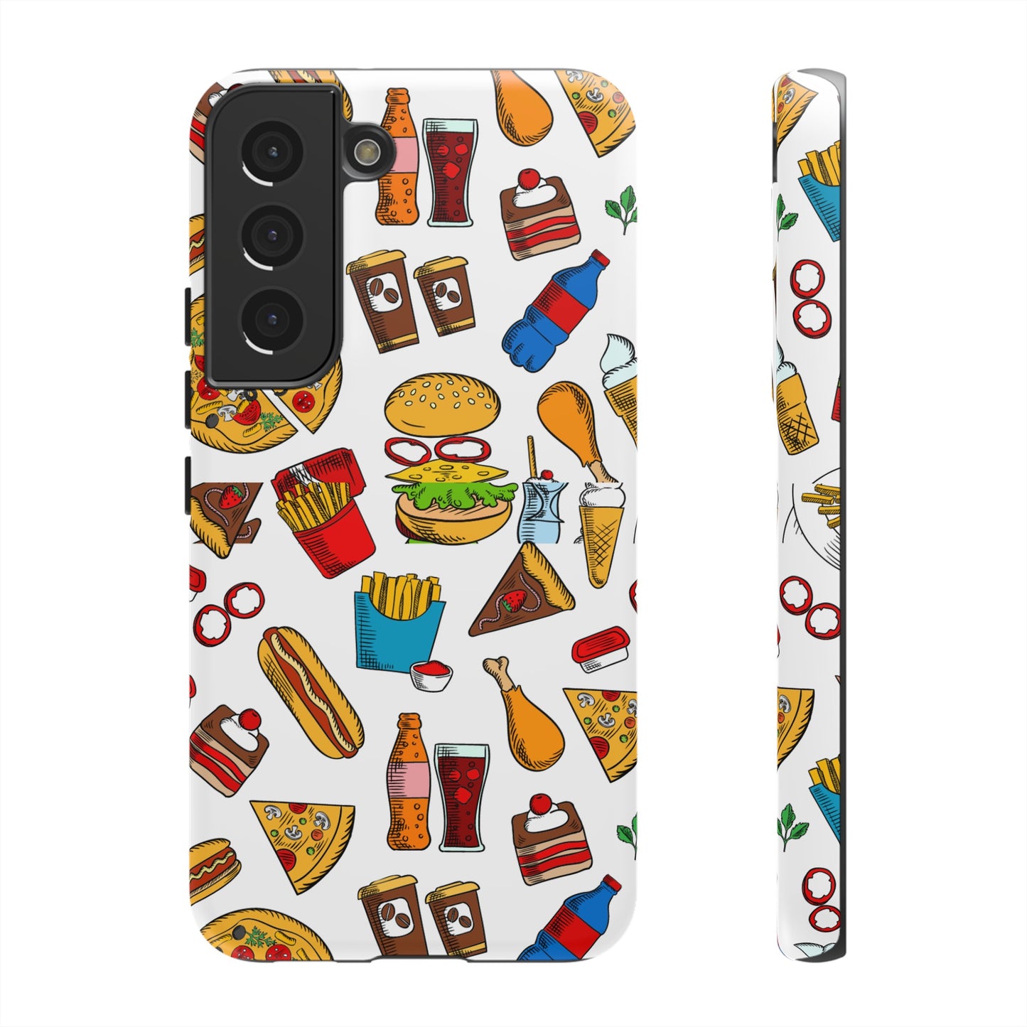 Fast Food Wallpaper Phone Case | iPhone 15 Plus/ Pro, 14, 13, 12| Google Pixel 7, Pro, 5| Samsung Galaxy S23 All Major Phone Models