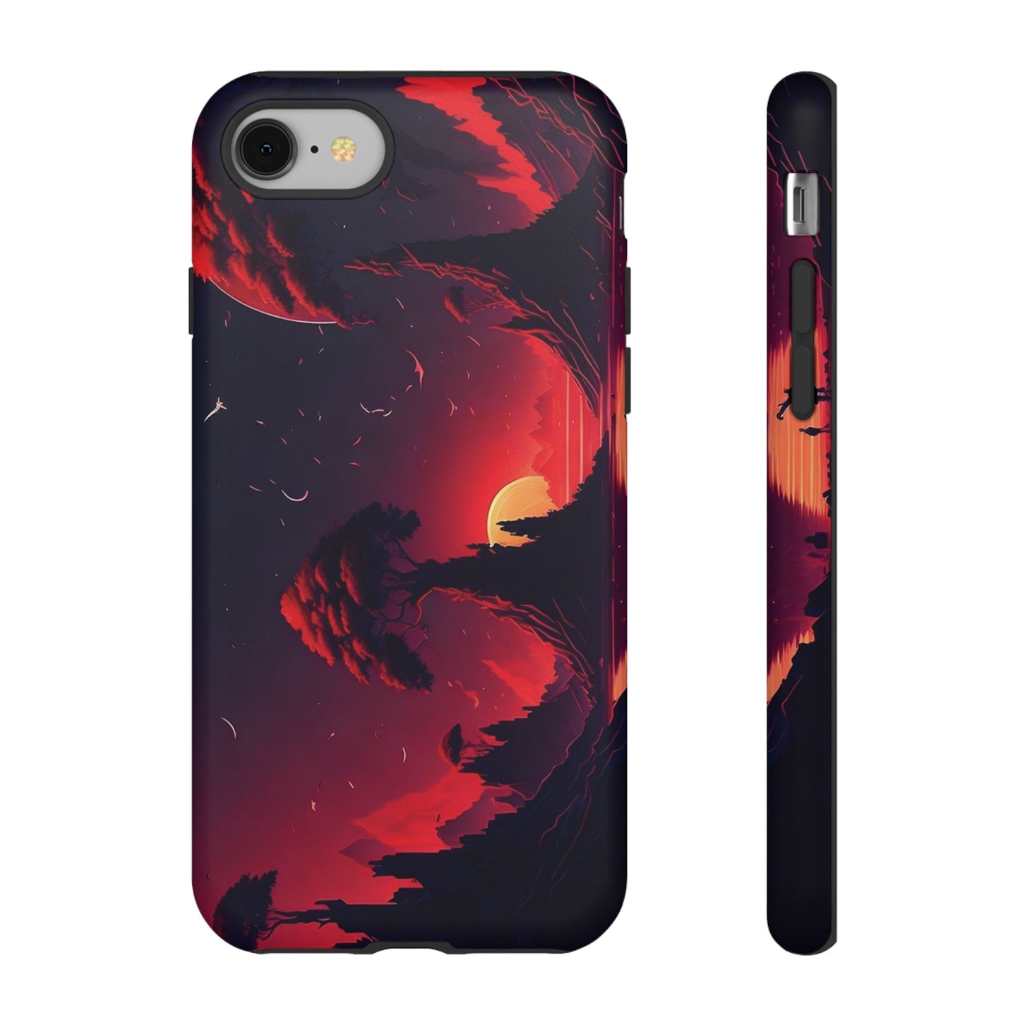 Red Sunset Wallpaper Phone Case | iPhone 15 Plus/ Pro, 14, 13, 12| Google Pixel 7, Pro, 5| Samsung Galaxy S23 All Major Phone Models